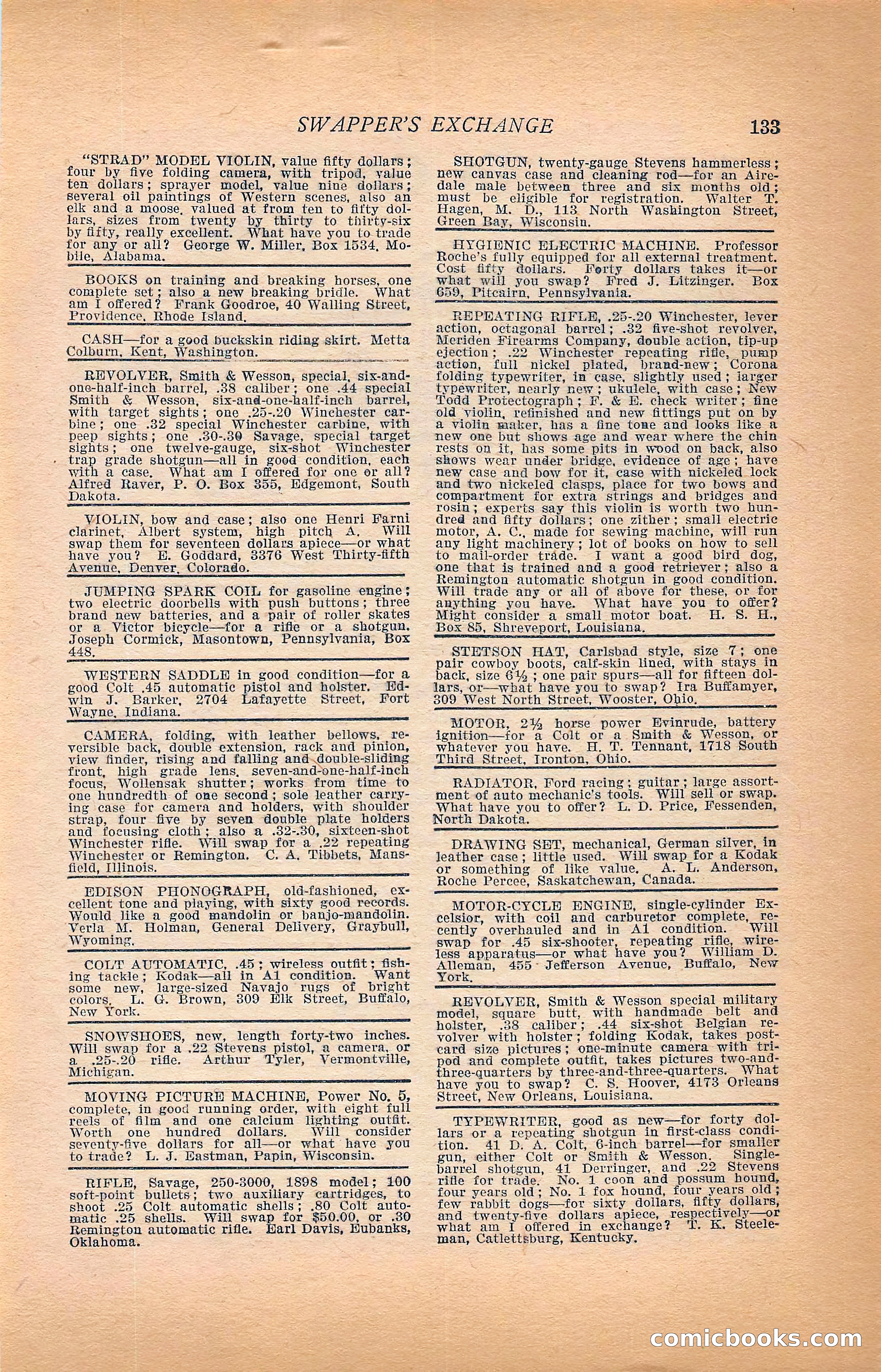 Western Story Magazine, Vol. 22, No. 6 — page 143 of 160