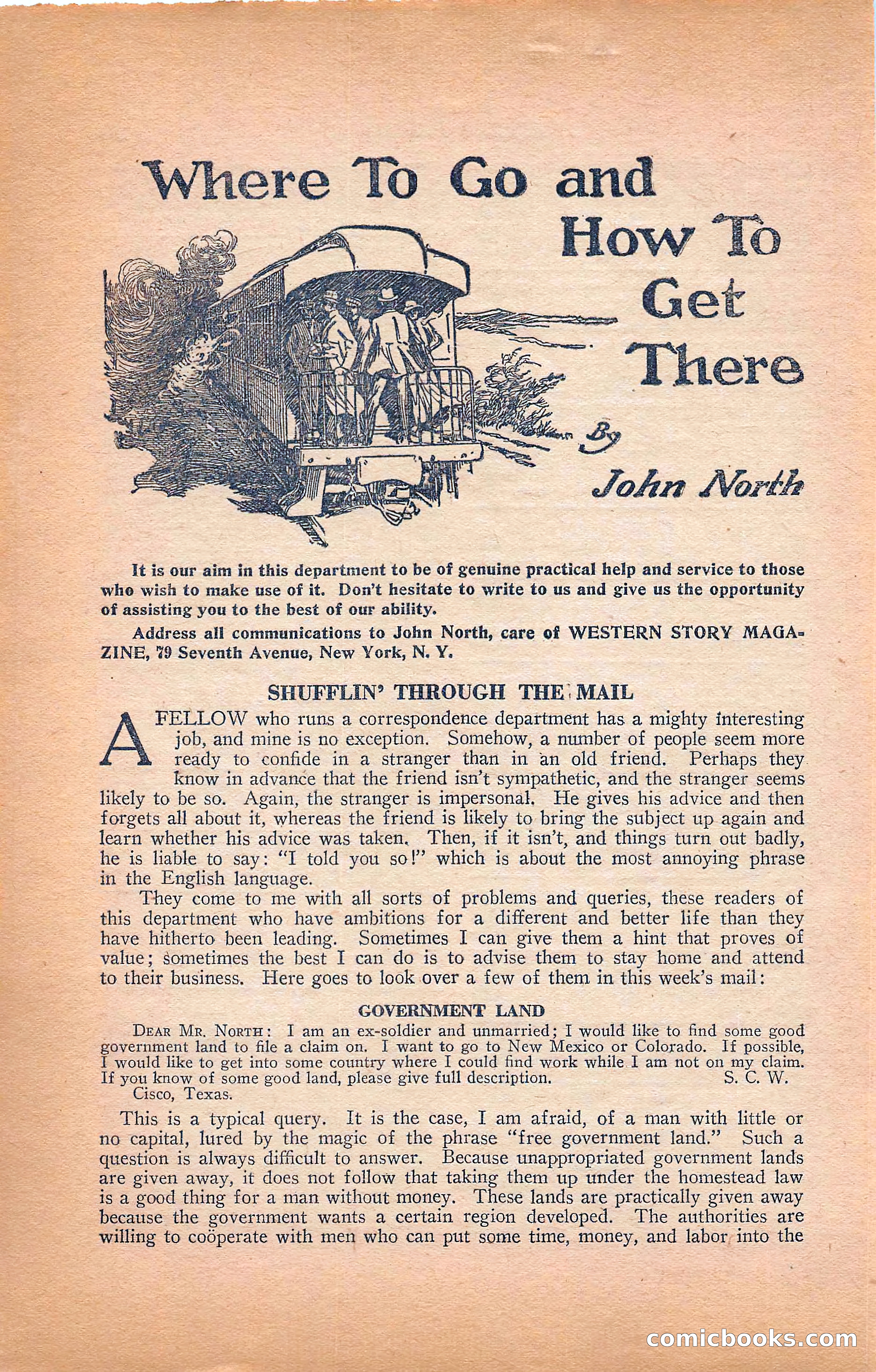 Western Story Magazine, Vol. 22, No. 6 — page 144 of 160