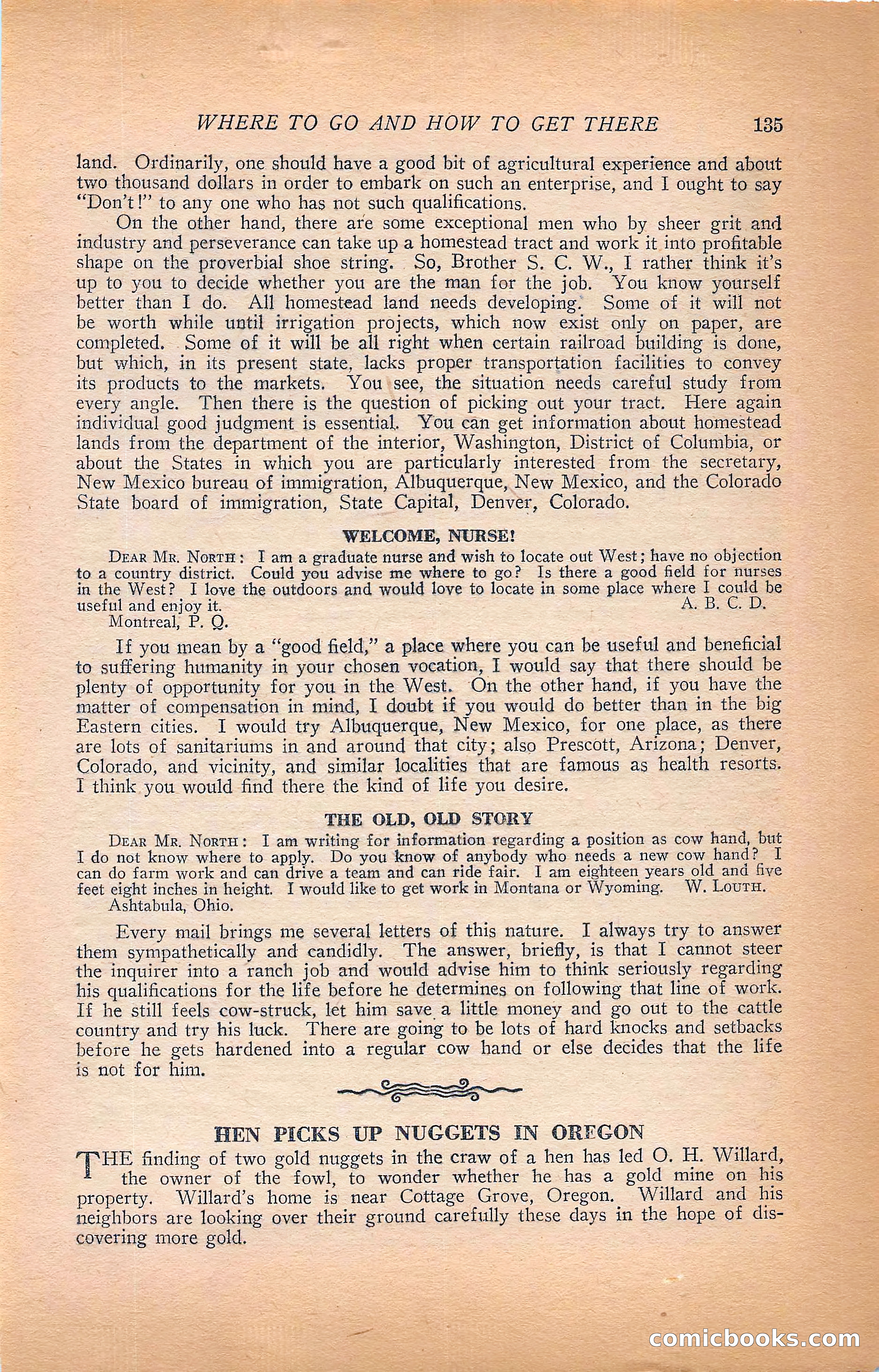 Western Story Magazine, Vol. 22, No. 6 — page 145 of 160