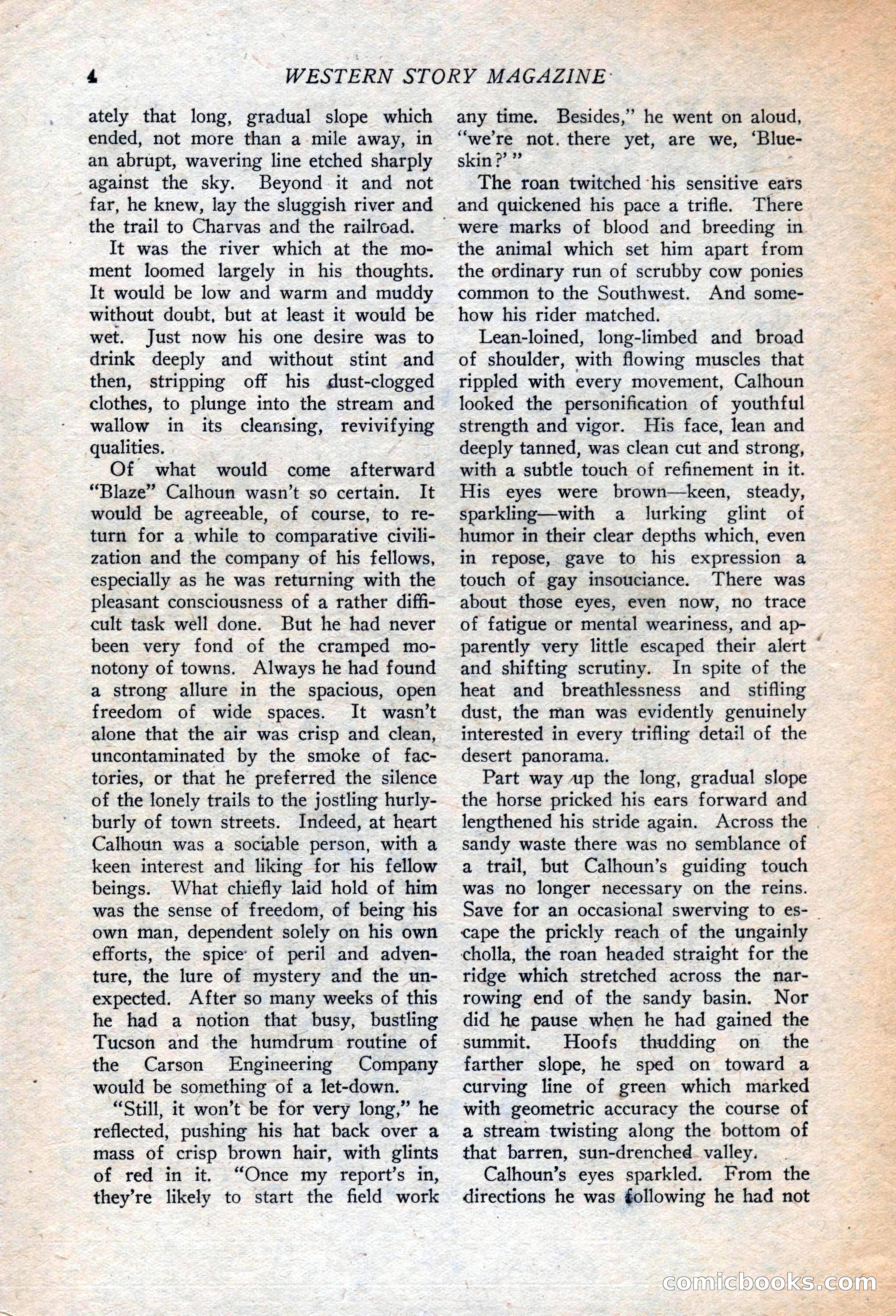 Western Story Magazine, July 14, 1923 — page 6 of 149