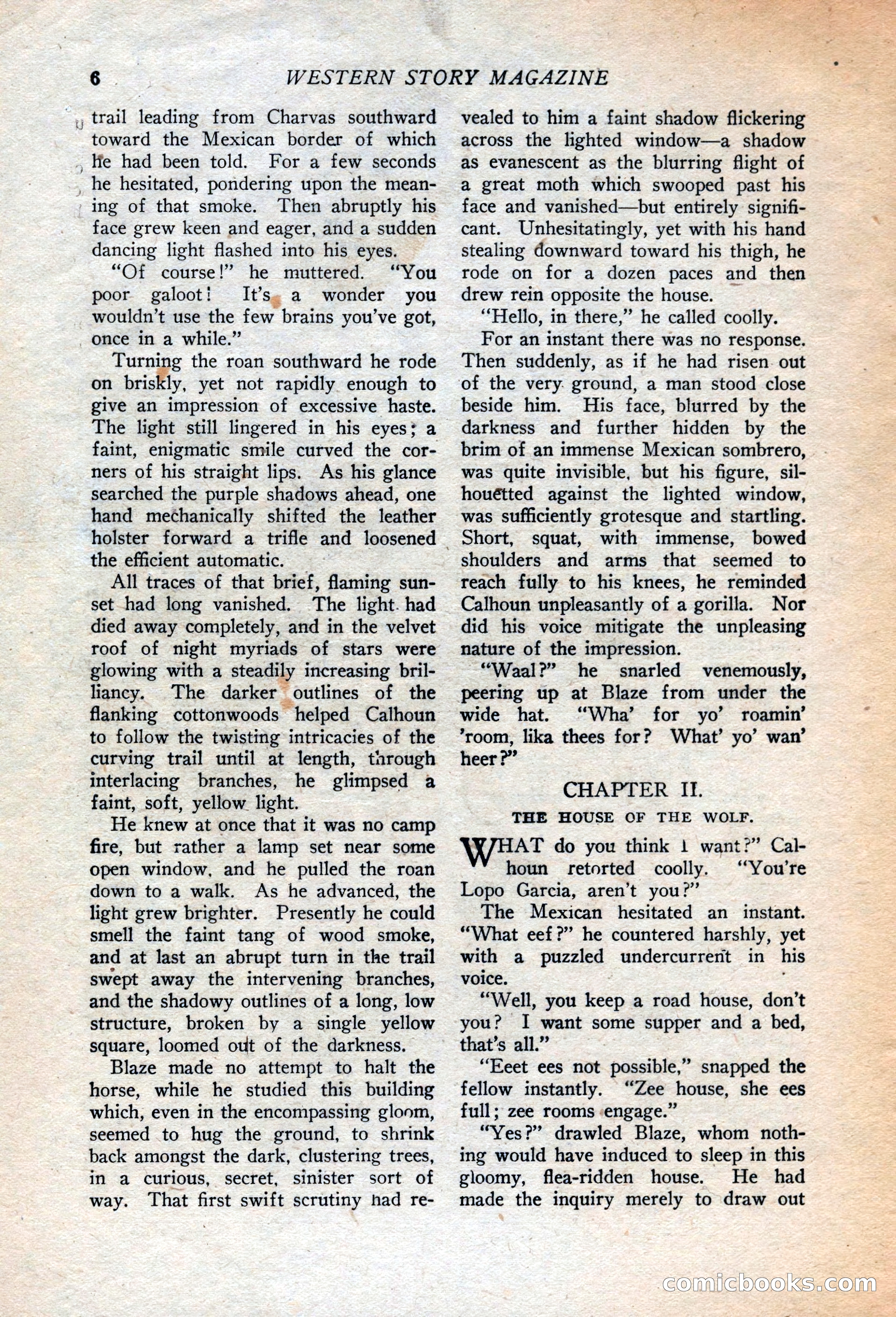Western Story Magazine, July 14, 1923 — page 8 of 149
