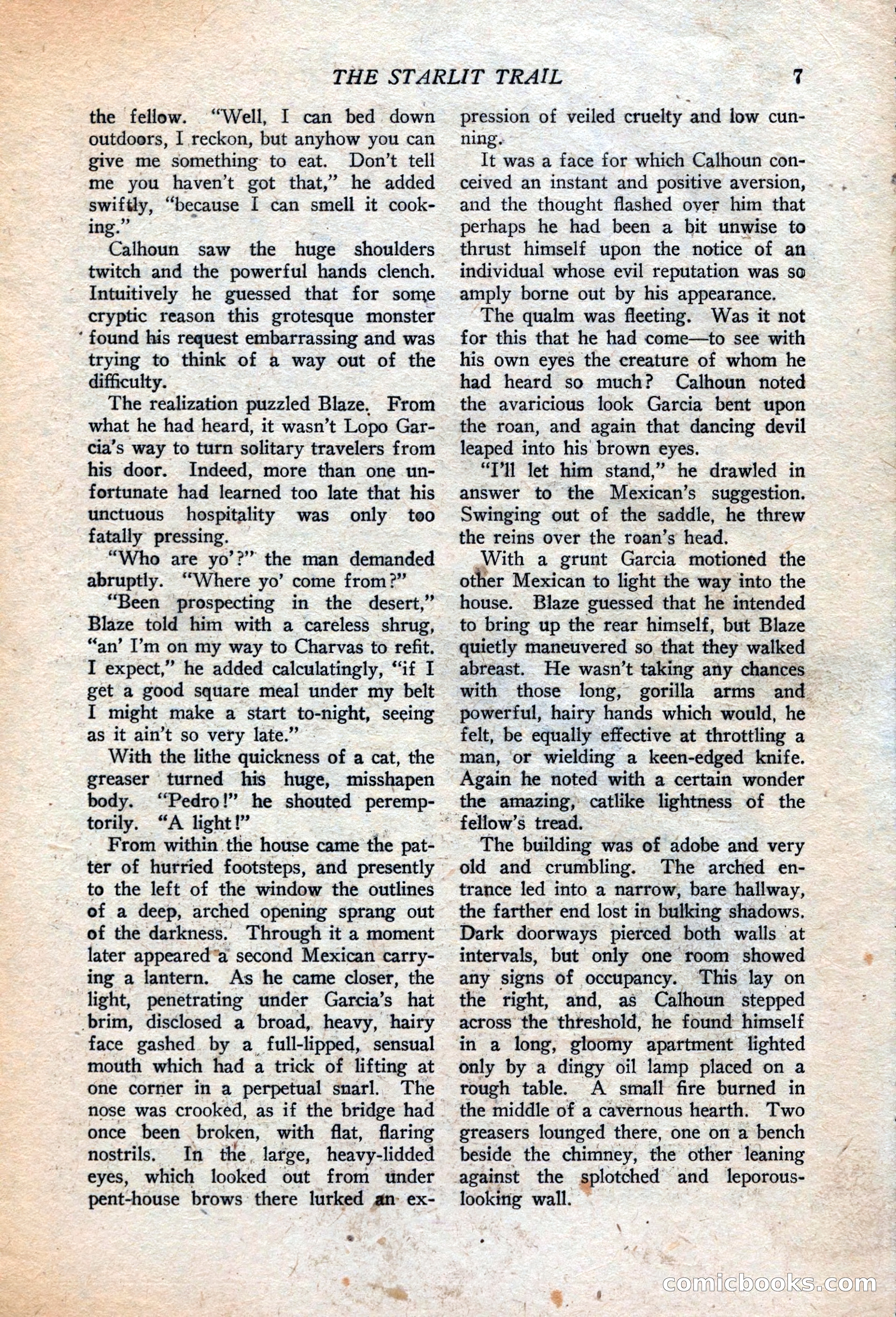 Western Story Magazine, July 14, 1923 — page 9 of 149