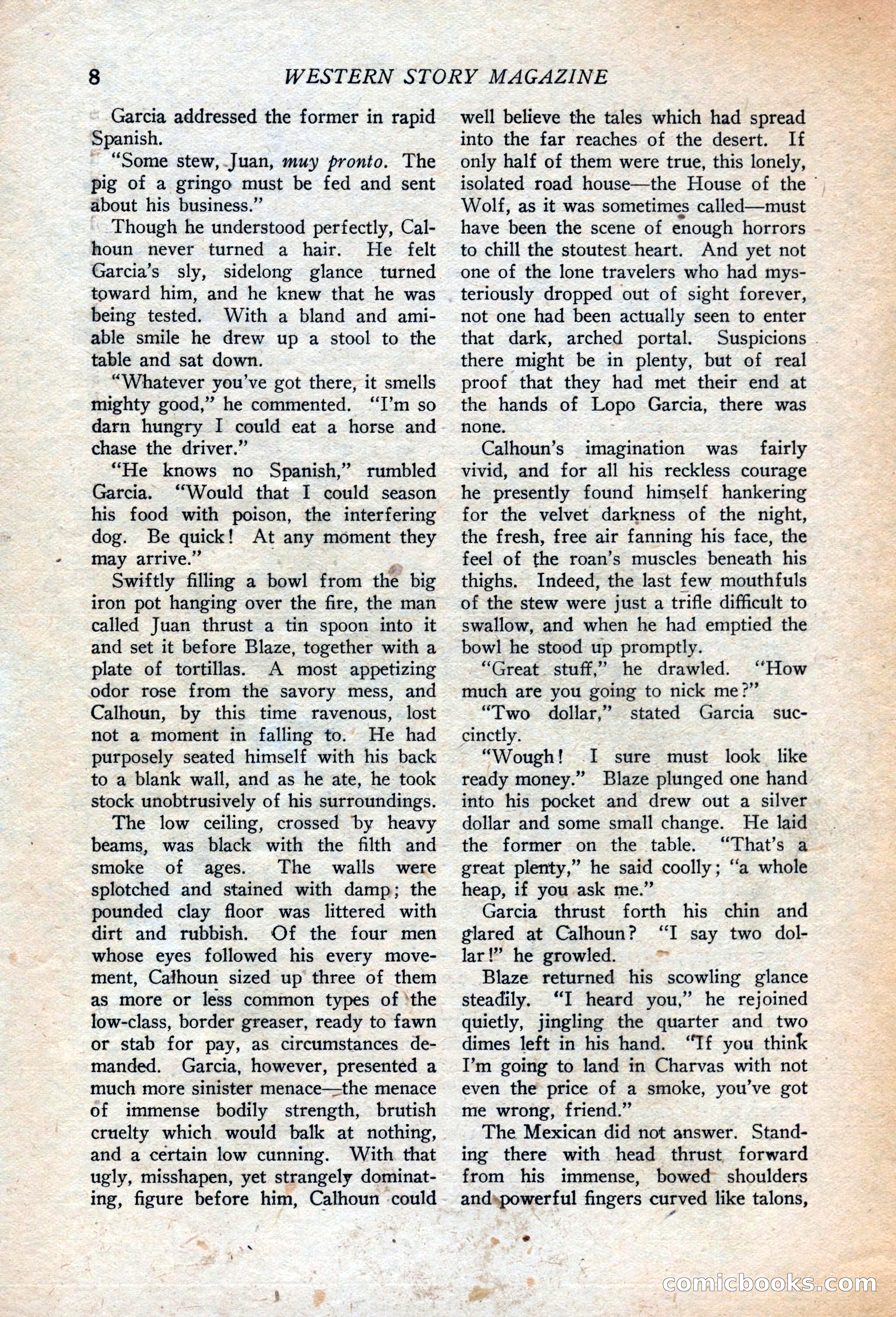 Western Story Magazine, July 14, 1923 — page 10 of 149
