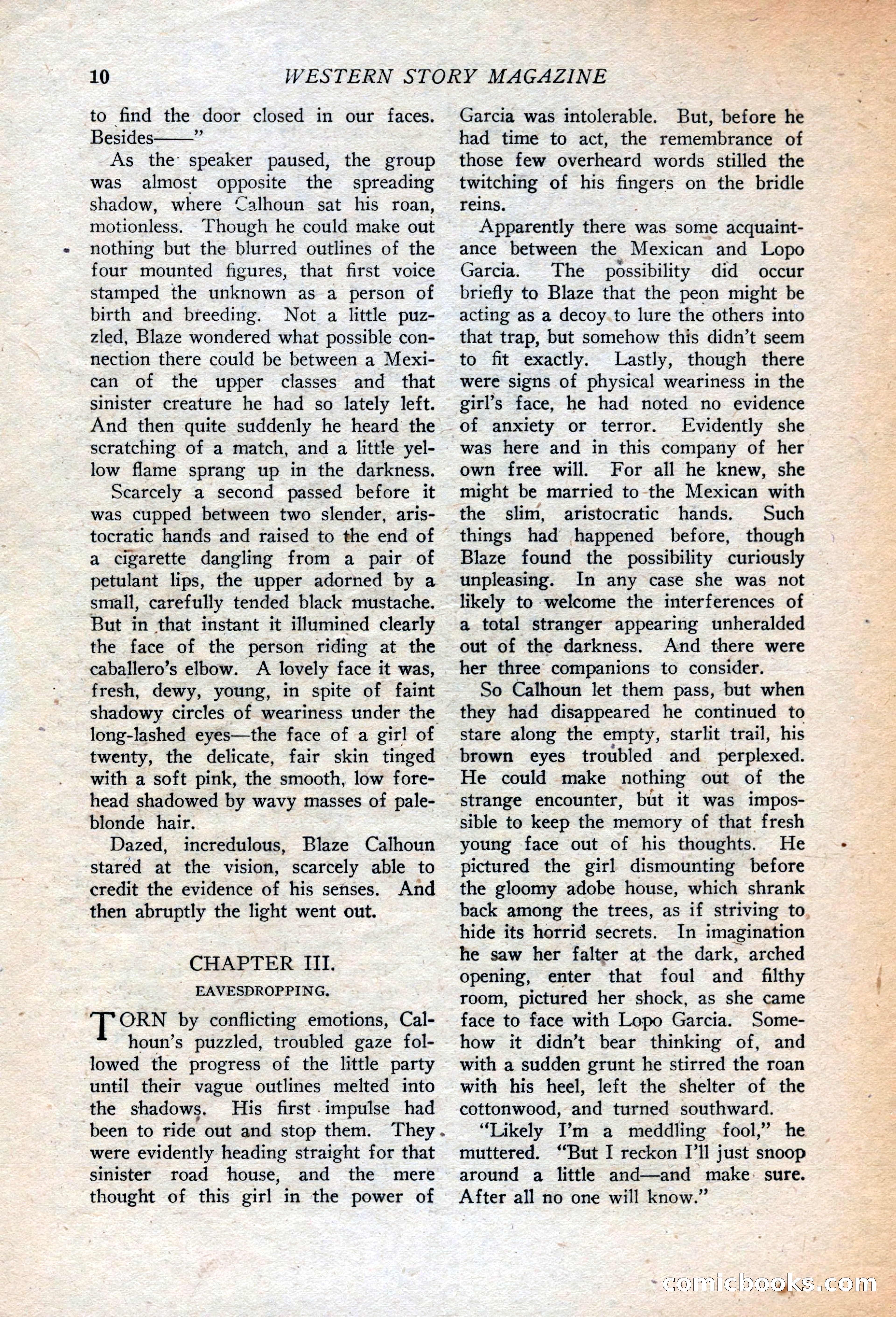 Western Story Magazine, July 14, 1923 — page 12 of 149