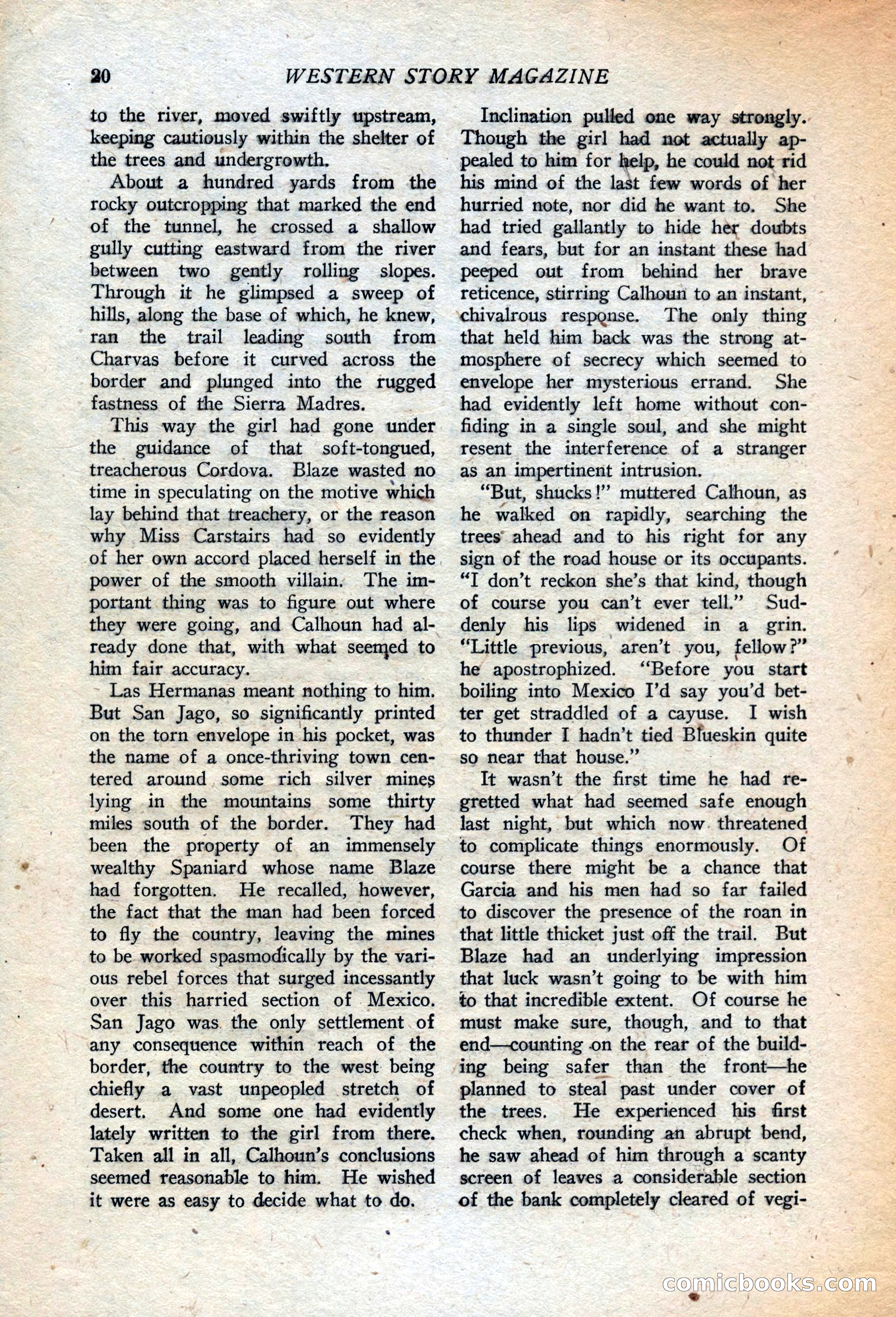 Western Story Magazine, July 14, 1923 — page 22 of 149