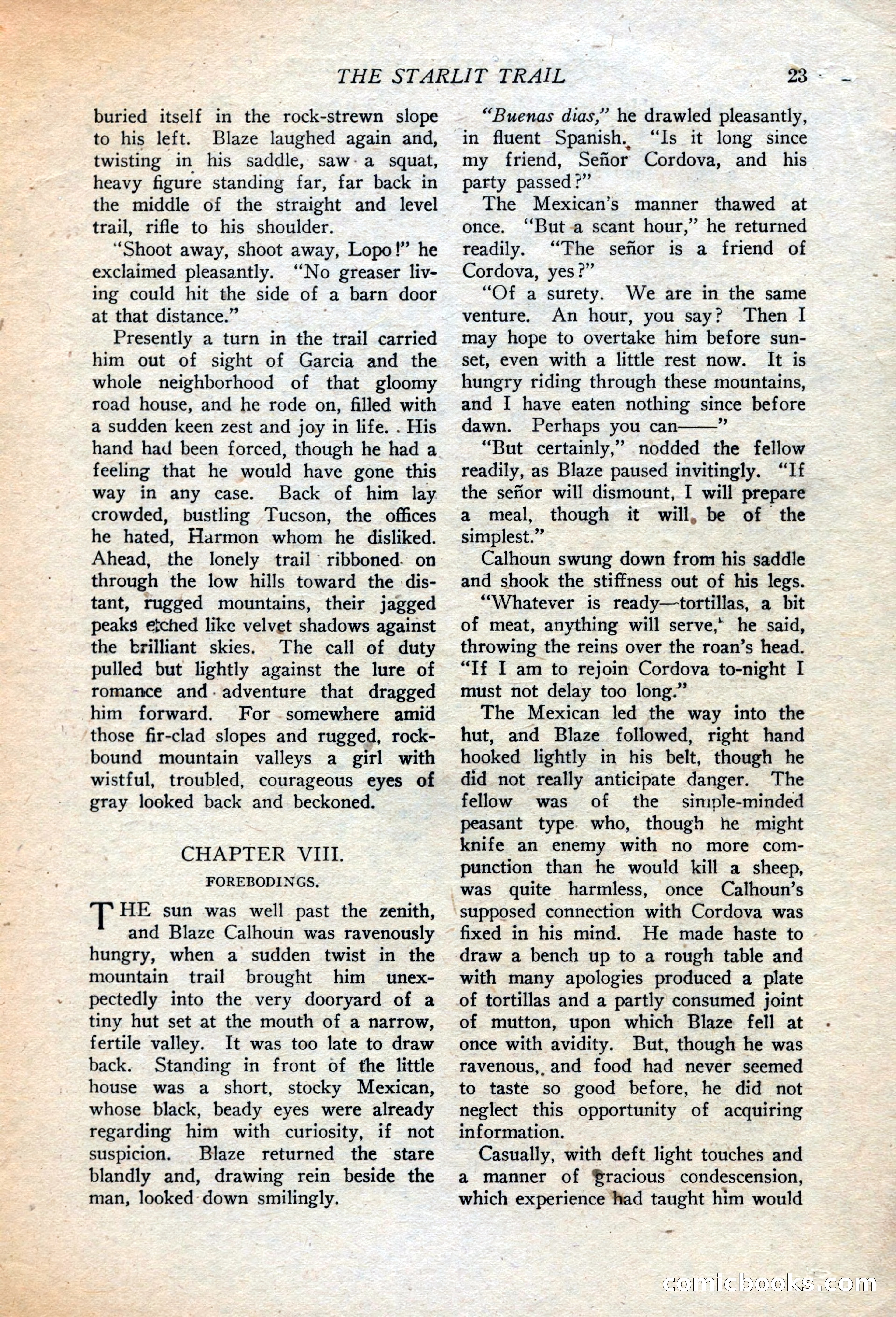 Western Story Magazine, July 14, 1923 — page 25 of 149