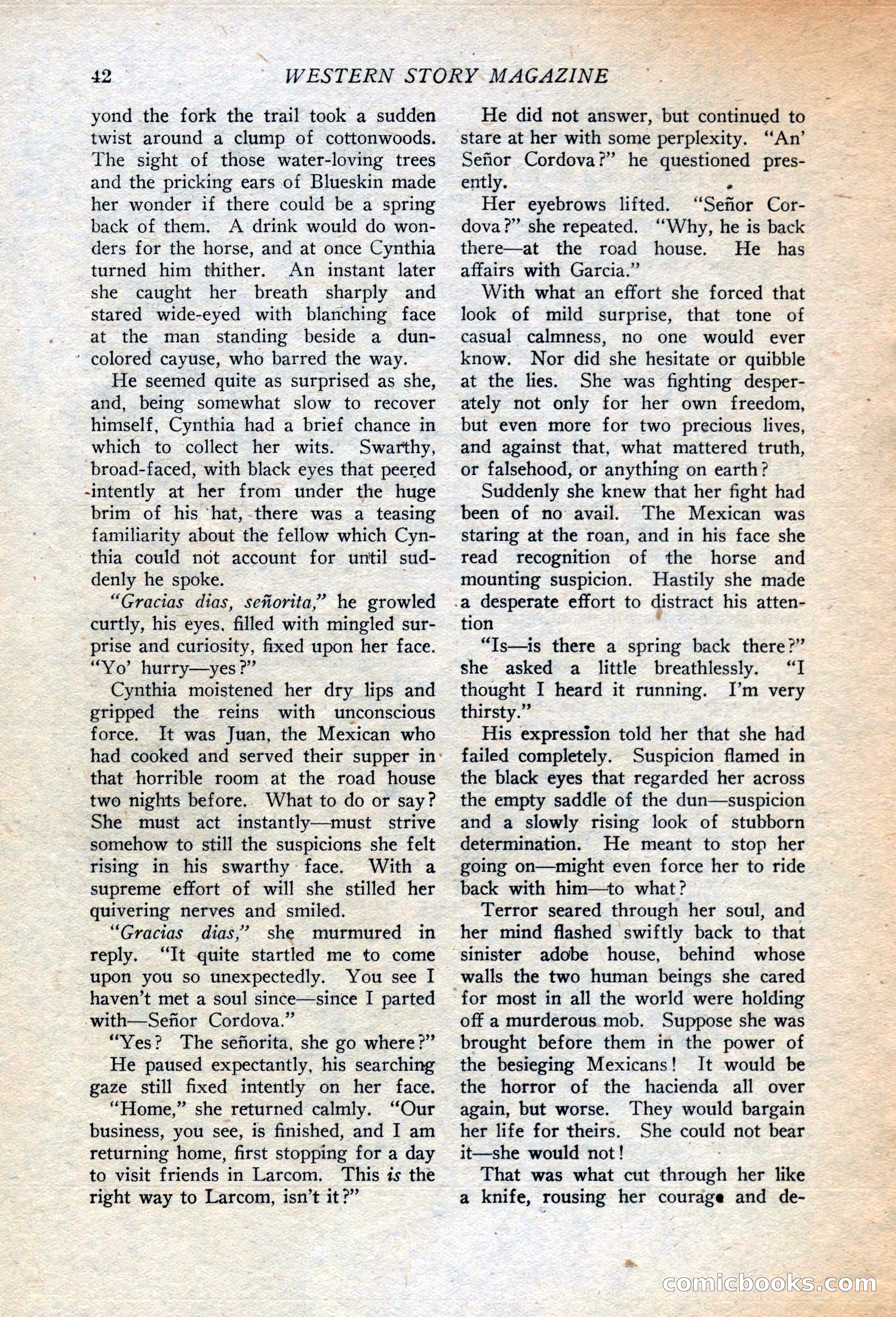 Western Story Magazine, July 14, 1923 — page 44 of 149