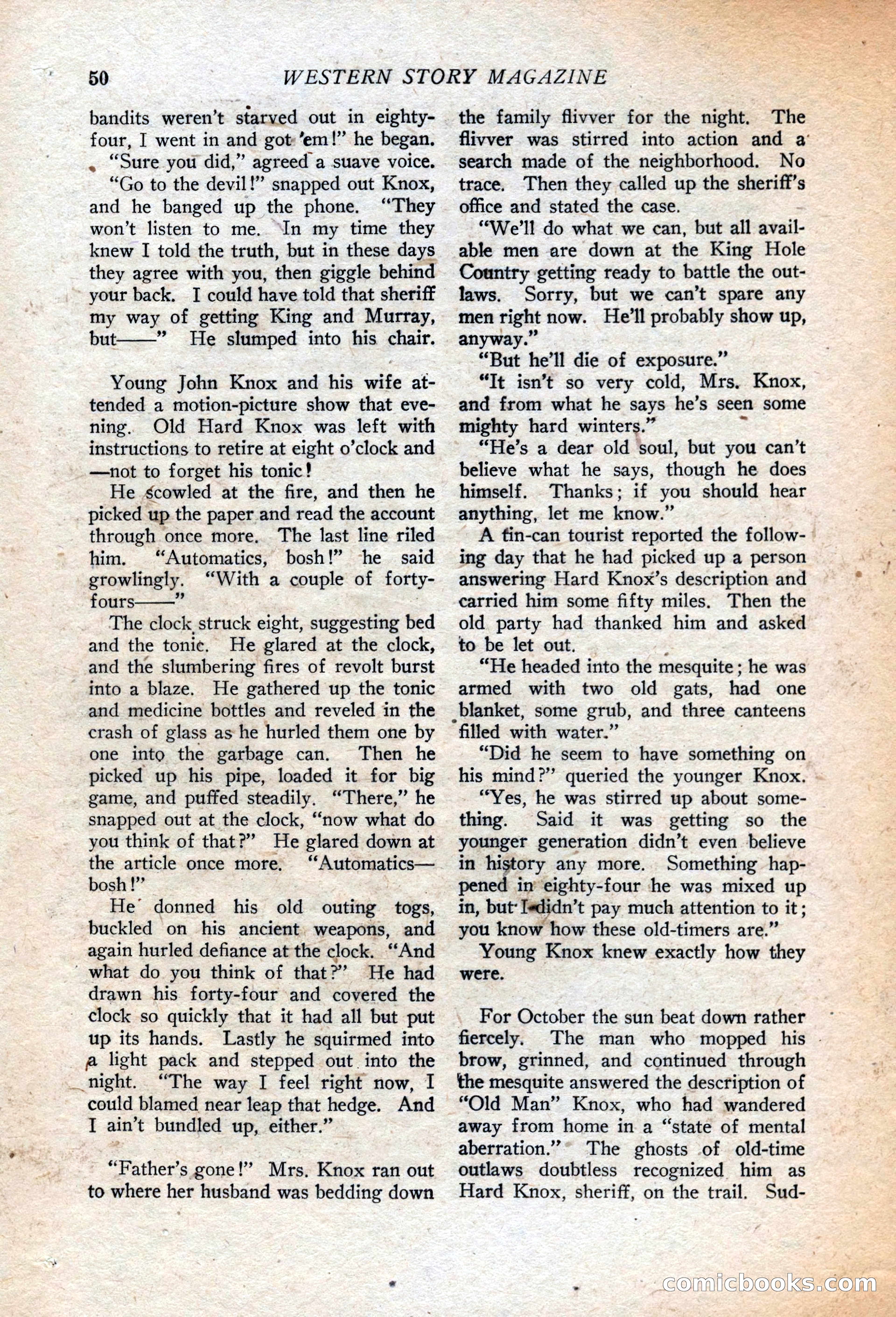 Western Story Magazine, July 14, 1923 — page 52 of 149
