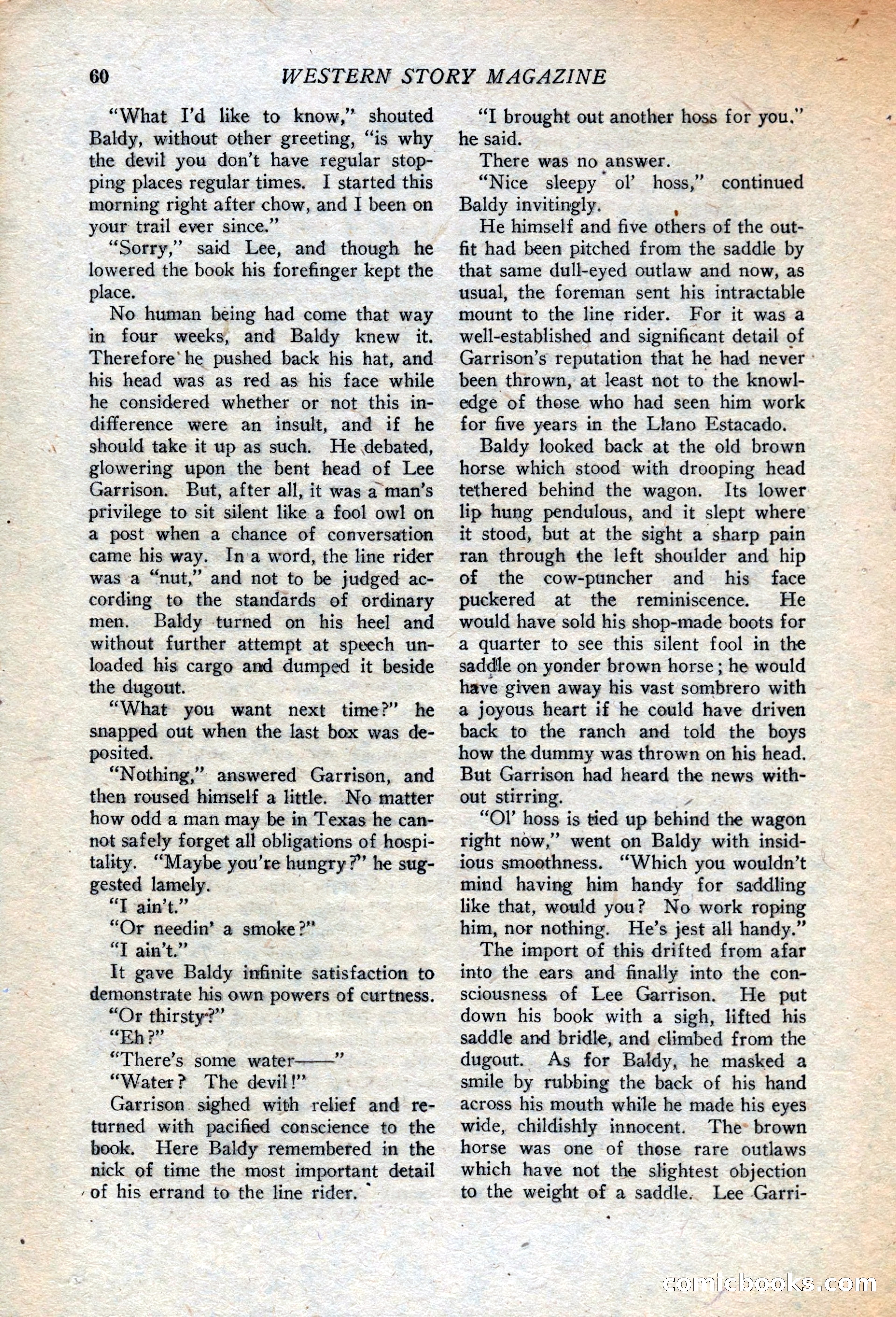 Western Story Magazine, July 14, 1923 — page 62 of 149