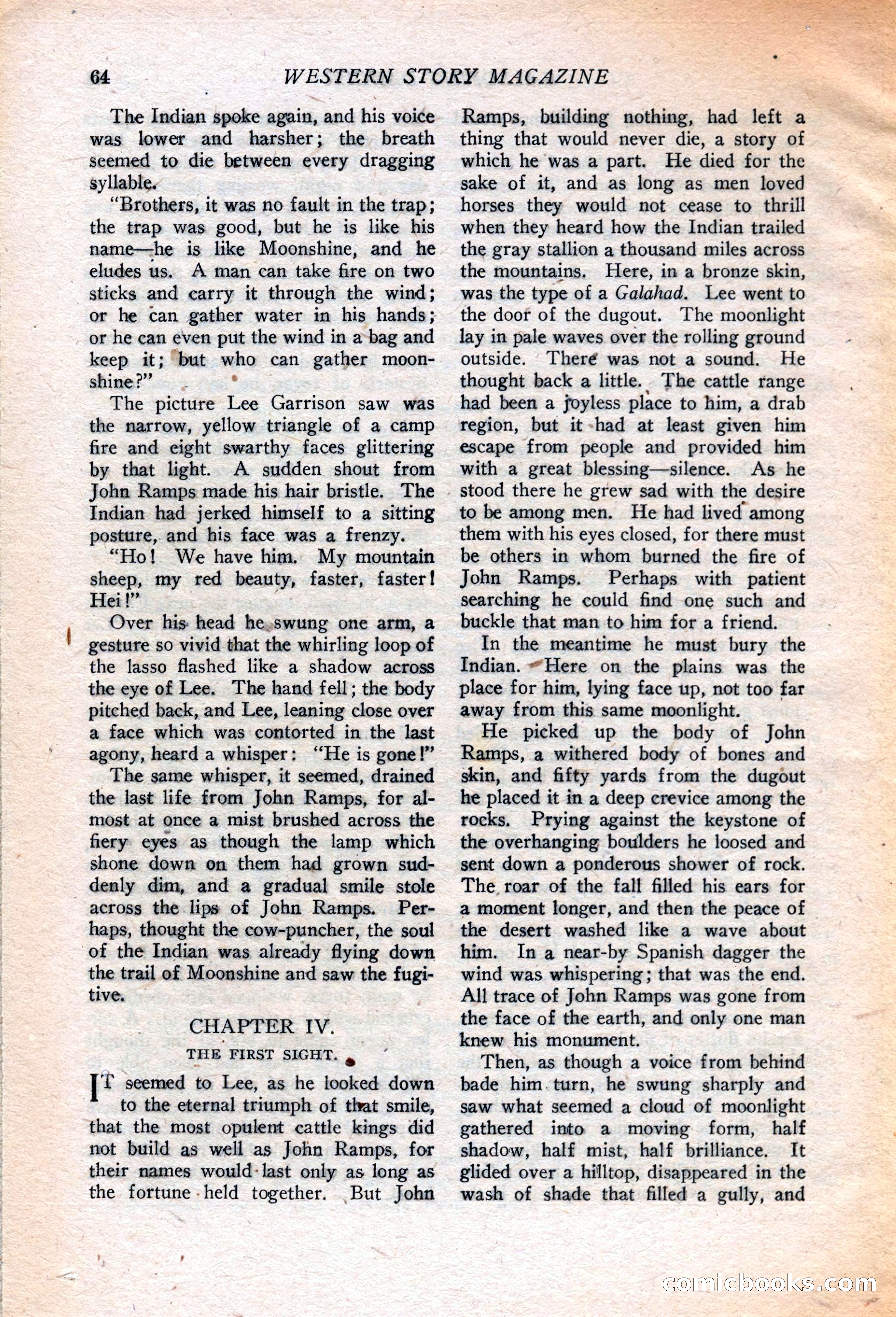 Western Story Magazine, July 14, 1923 — page 66 of 149