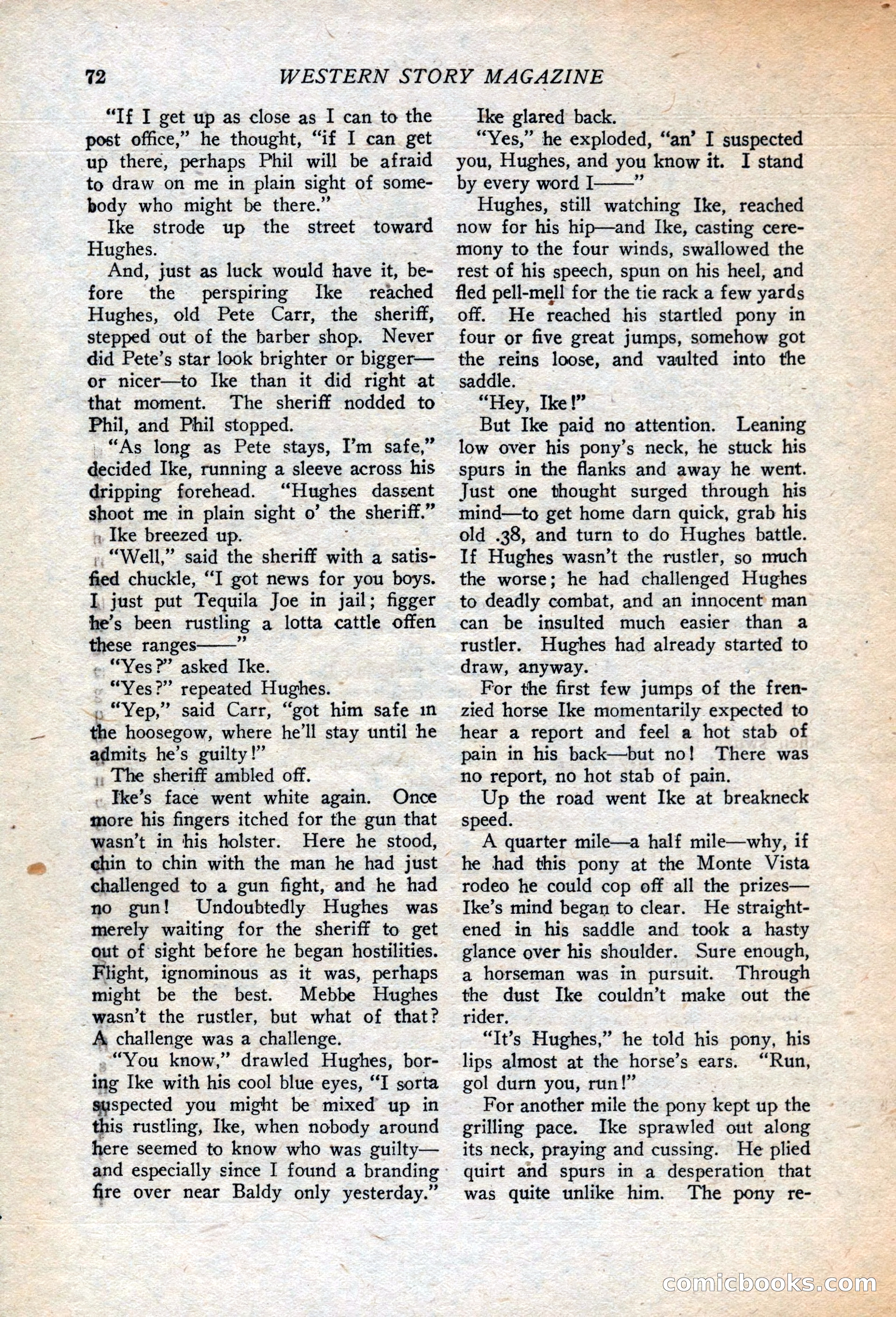 Western Story Magazine, July 14, 1923 — page 74 of 149