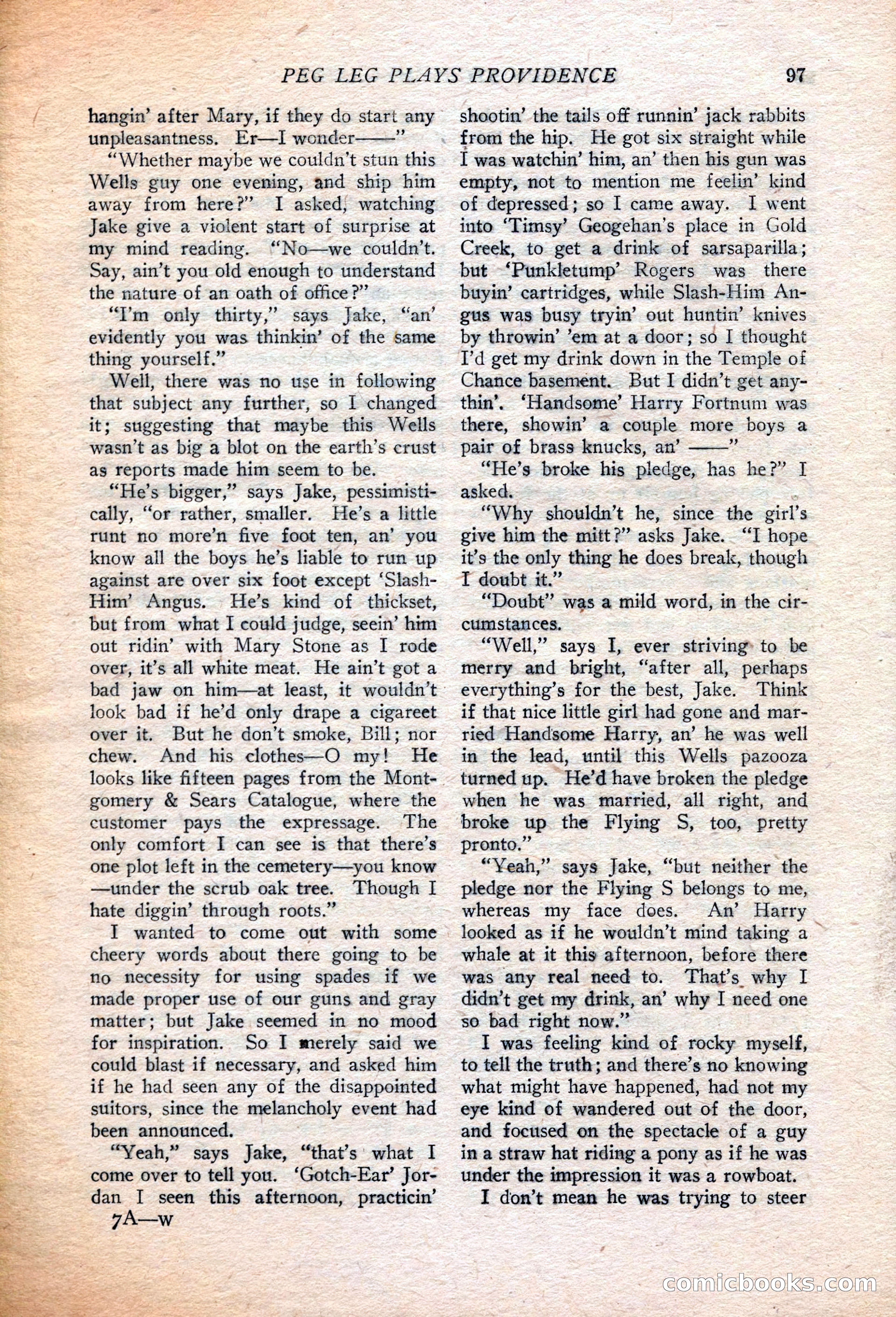 Western Story Magazine, July 14, 1923 — page 99 of 149