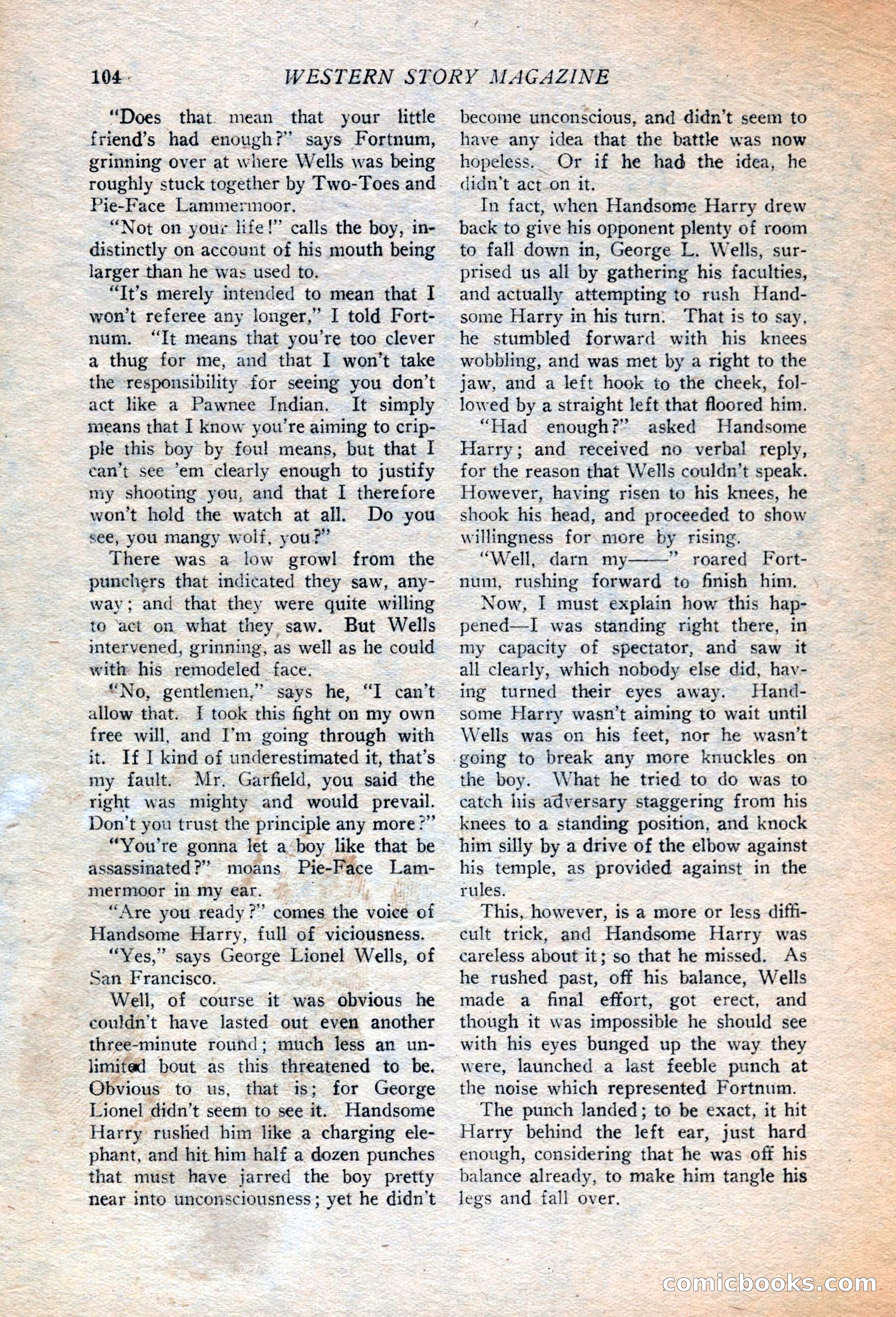 Western Story Magazine, July 14, 1923 — page 106 of 149