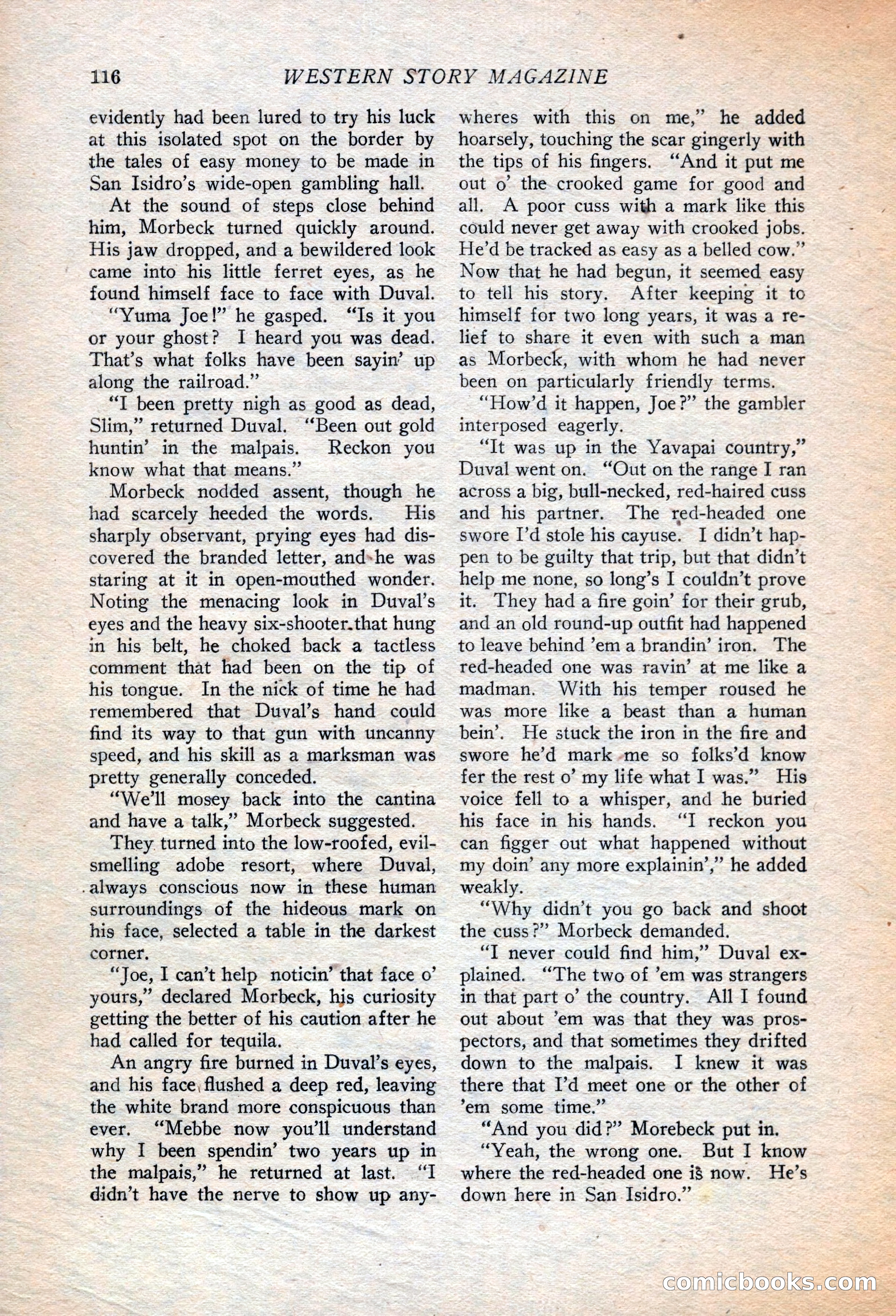 Western Story Magazine, July 14, 1923 — page 118 of 149