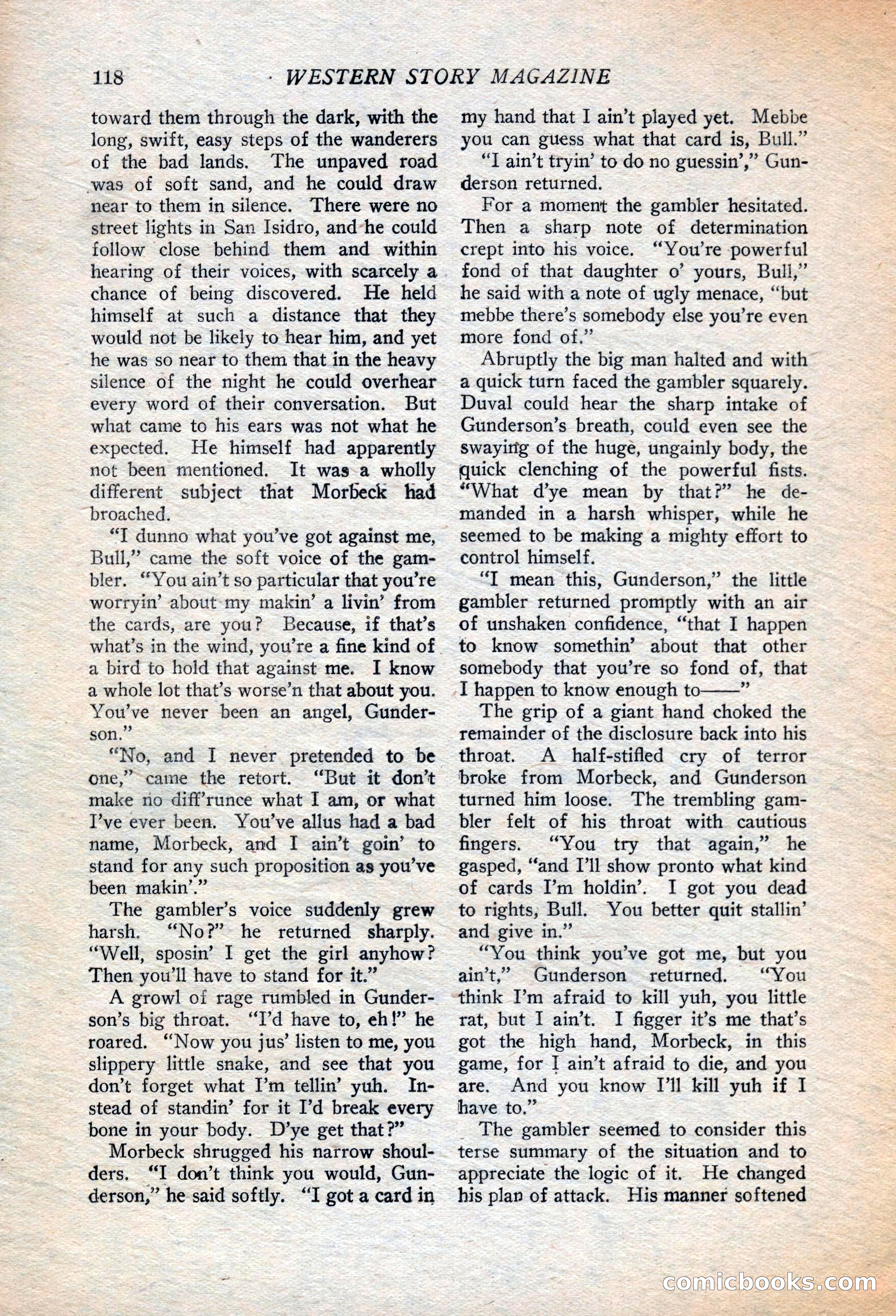 Western Story Magazine, July 14, 1923 — page 120 of 149