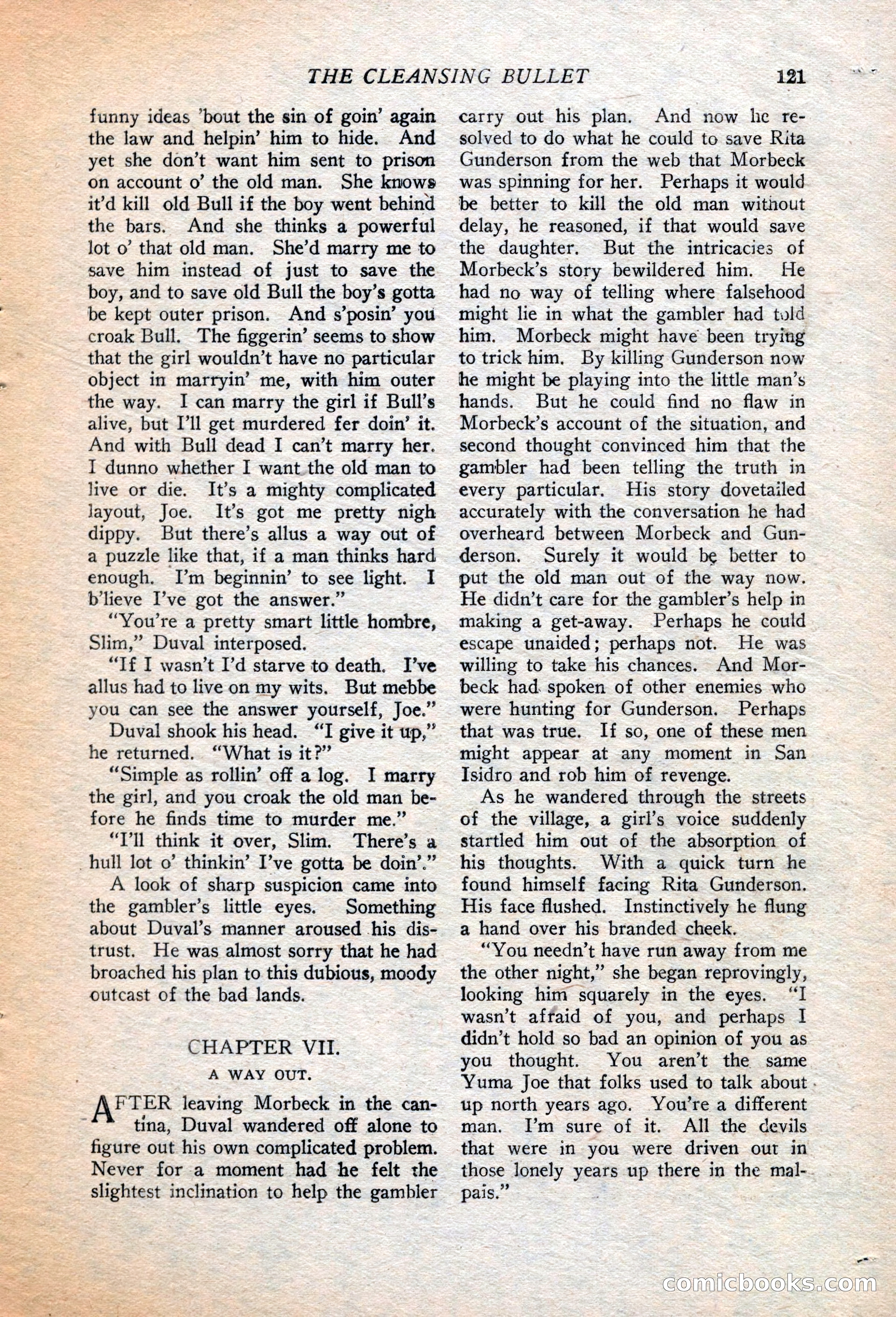 Western Story Magazine, July 14, 1923 — page 123 of 149