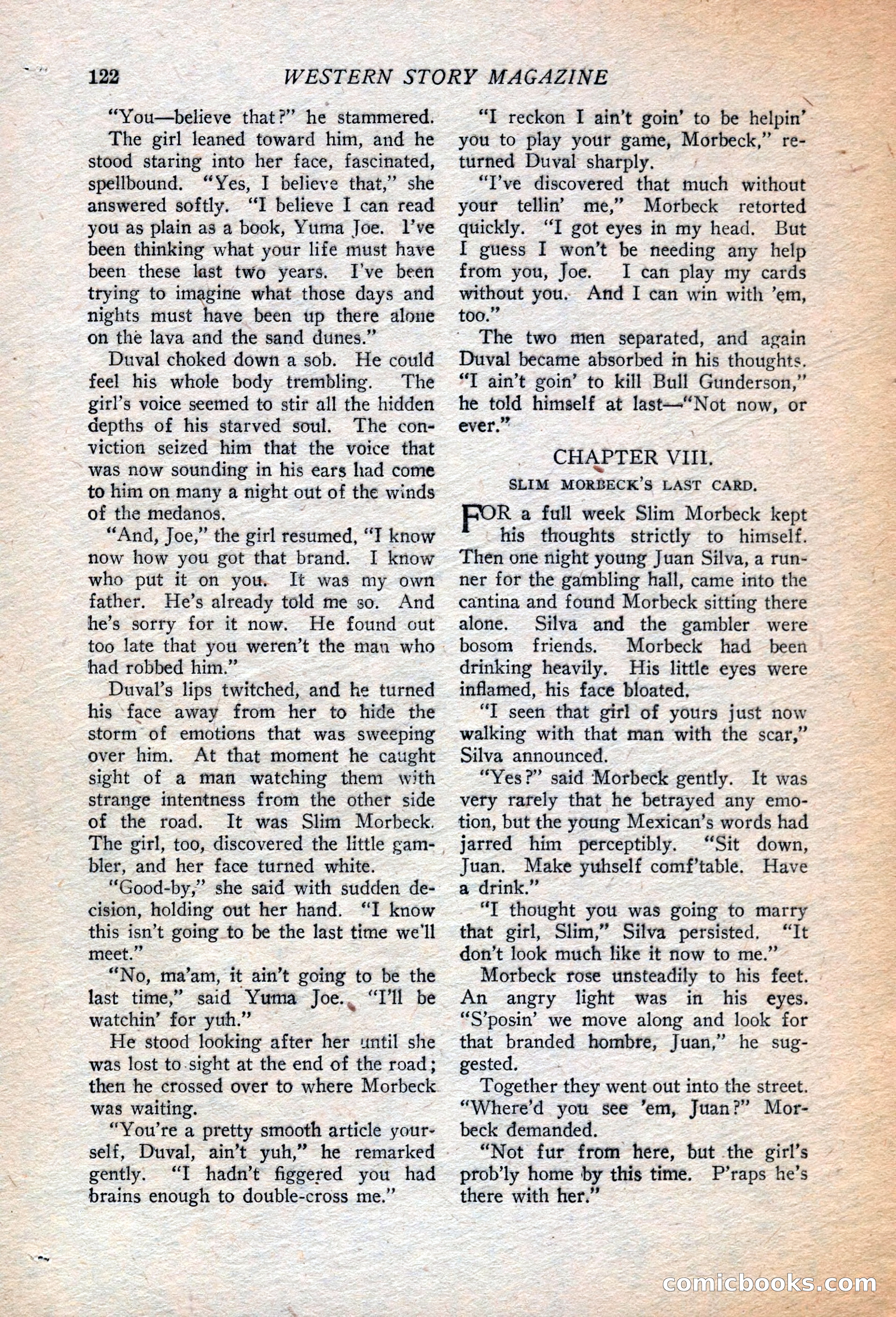 Western Story Magazine, July 14, 1923 — page 124 of 149