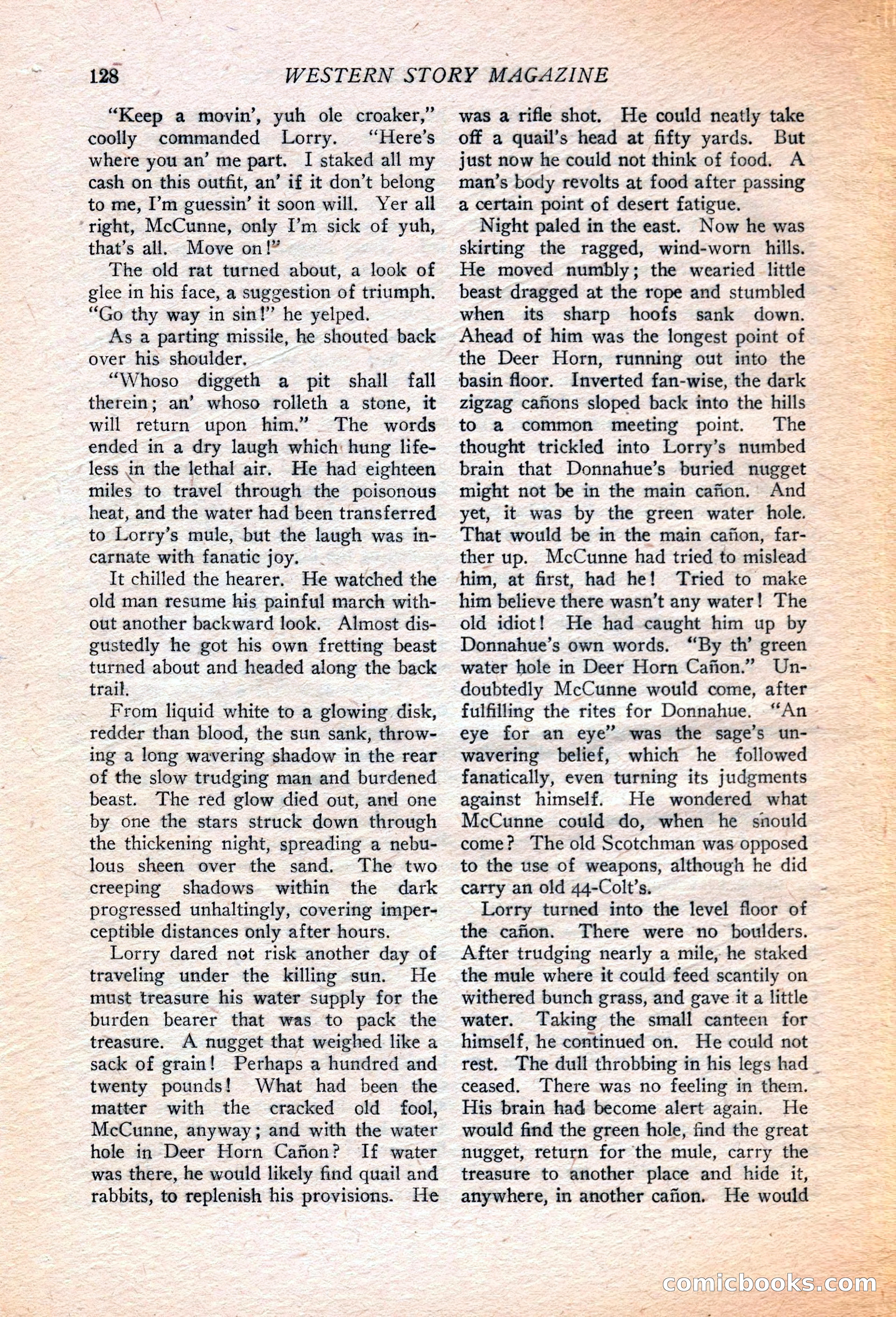 Western Story Magazine, July 14, 1923 — page 130 of 149