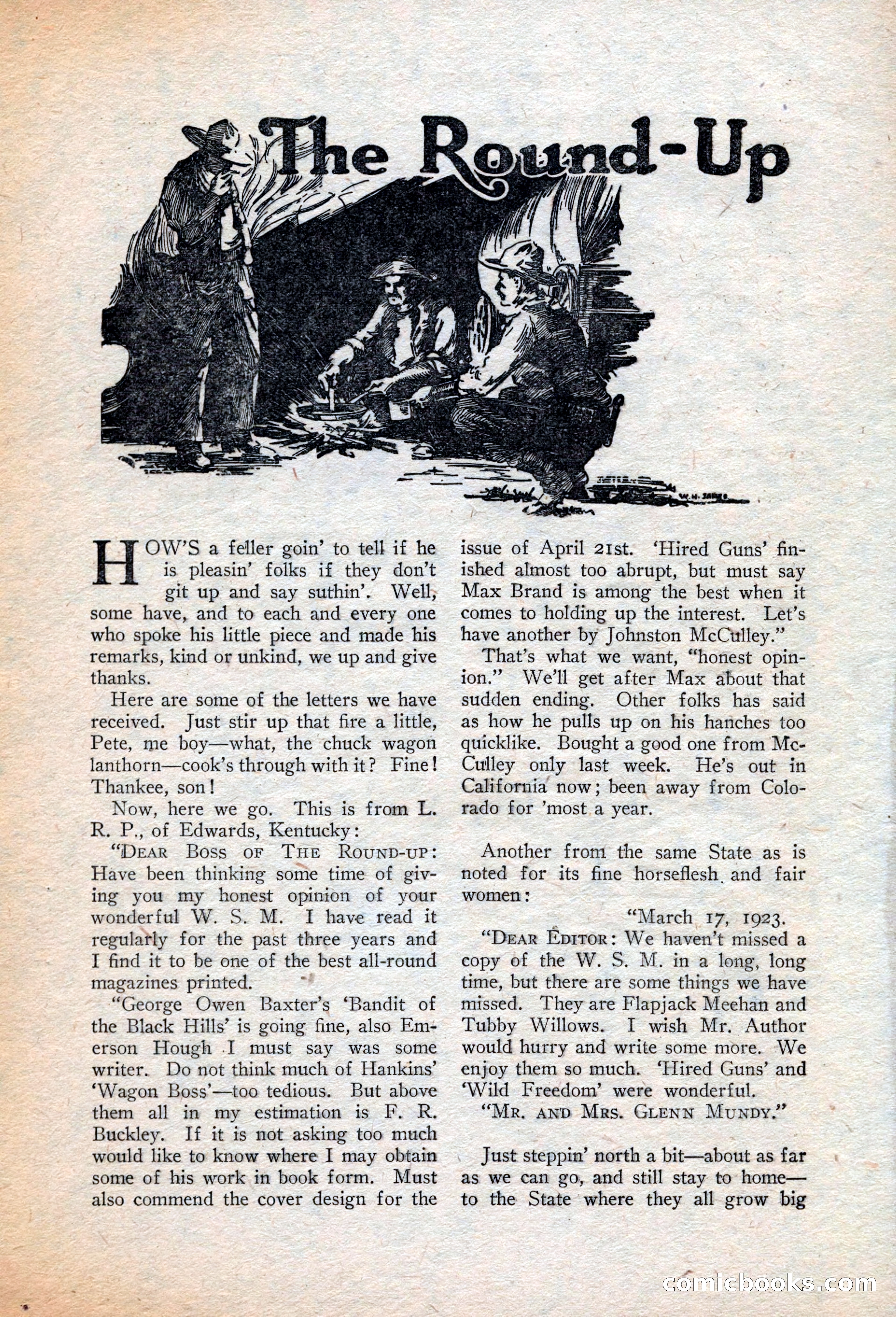 Western Story Magazine, July 14, 1923 — page 135 of 149