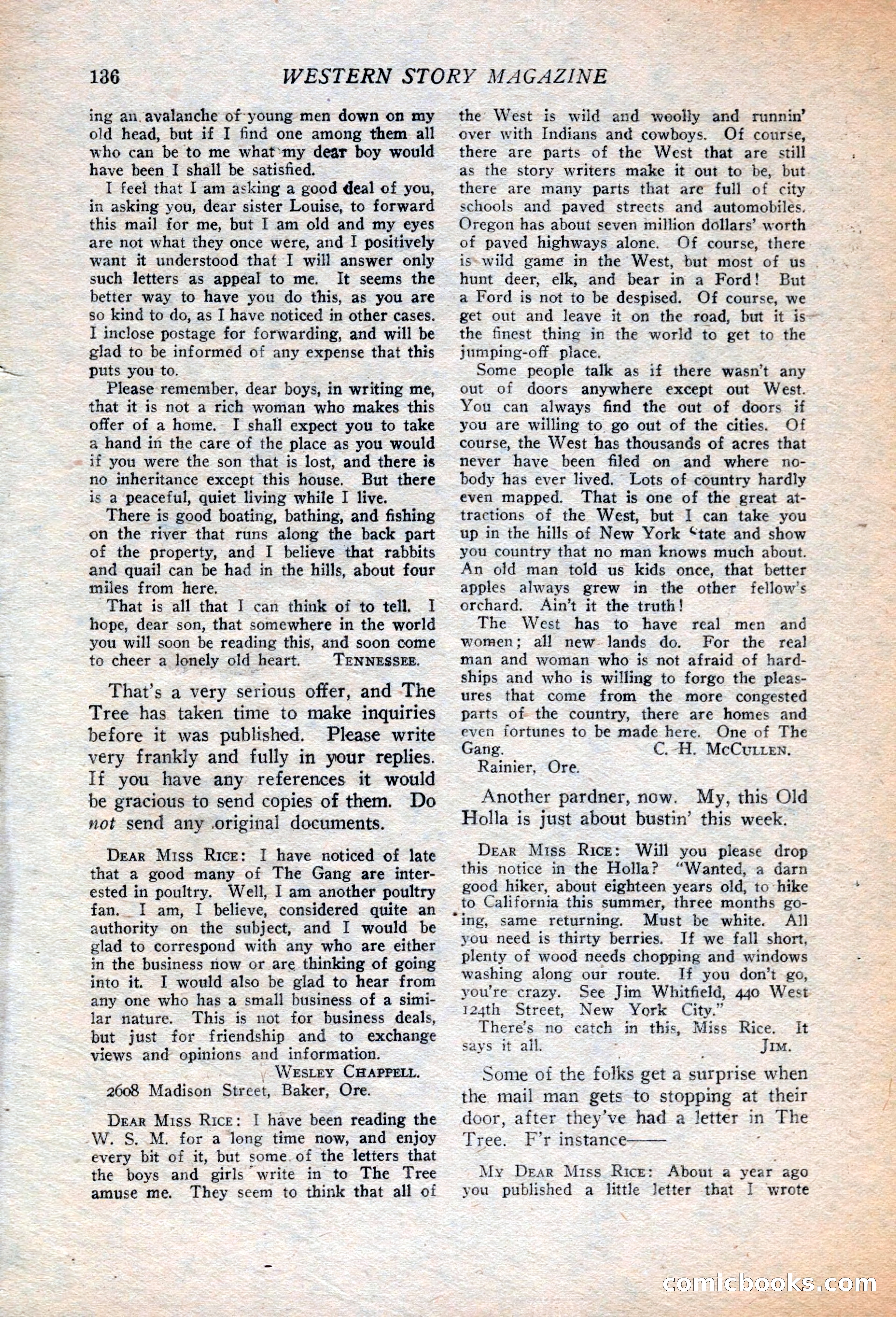 Western Story Magazine, July 14, 1923 — page 138 of 149