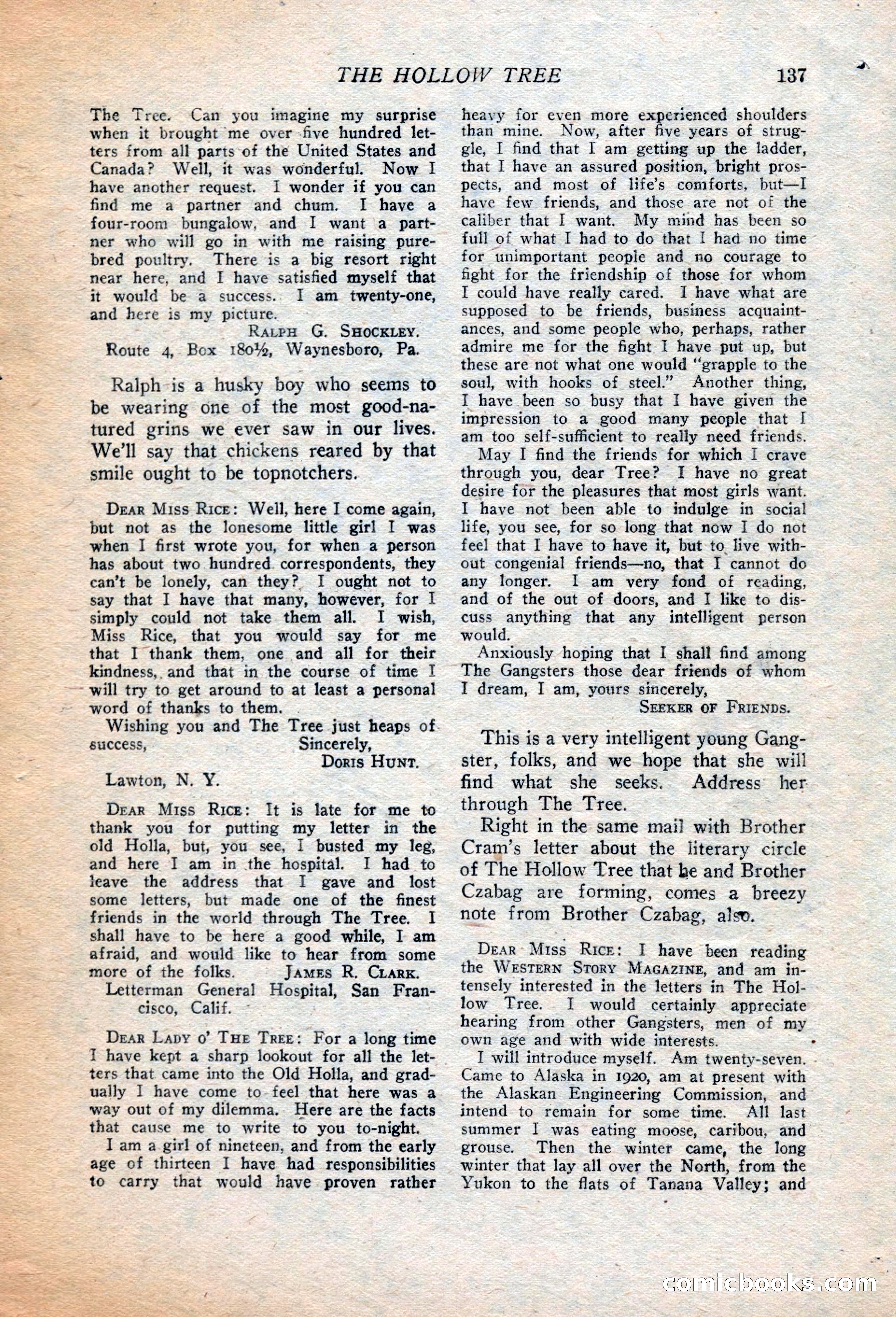 Western Story Magazine, July 14, 1923 — page 139 of 149