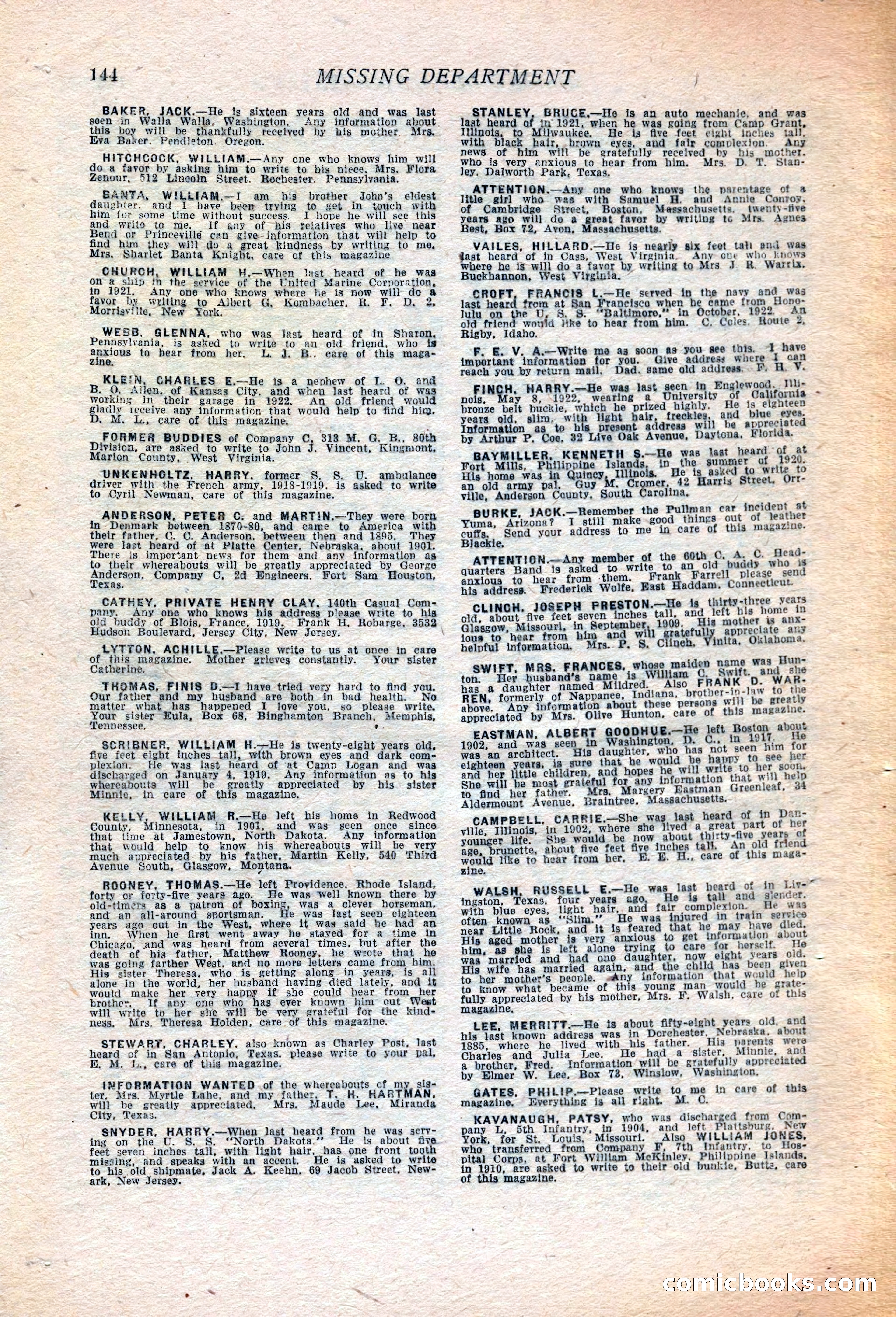 Western Story Magazine, July 14, 1923 — page 146 of 149