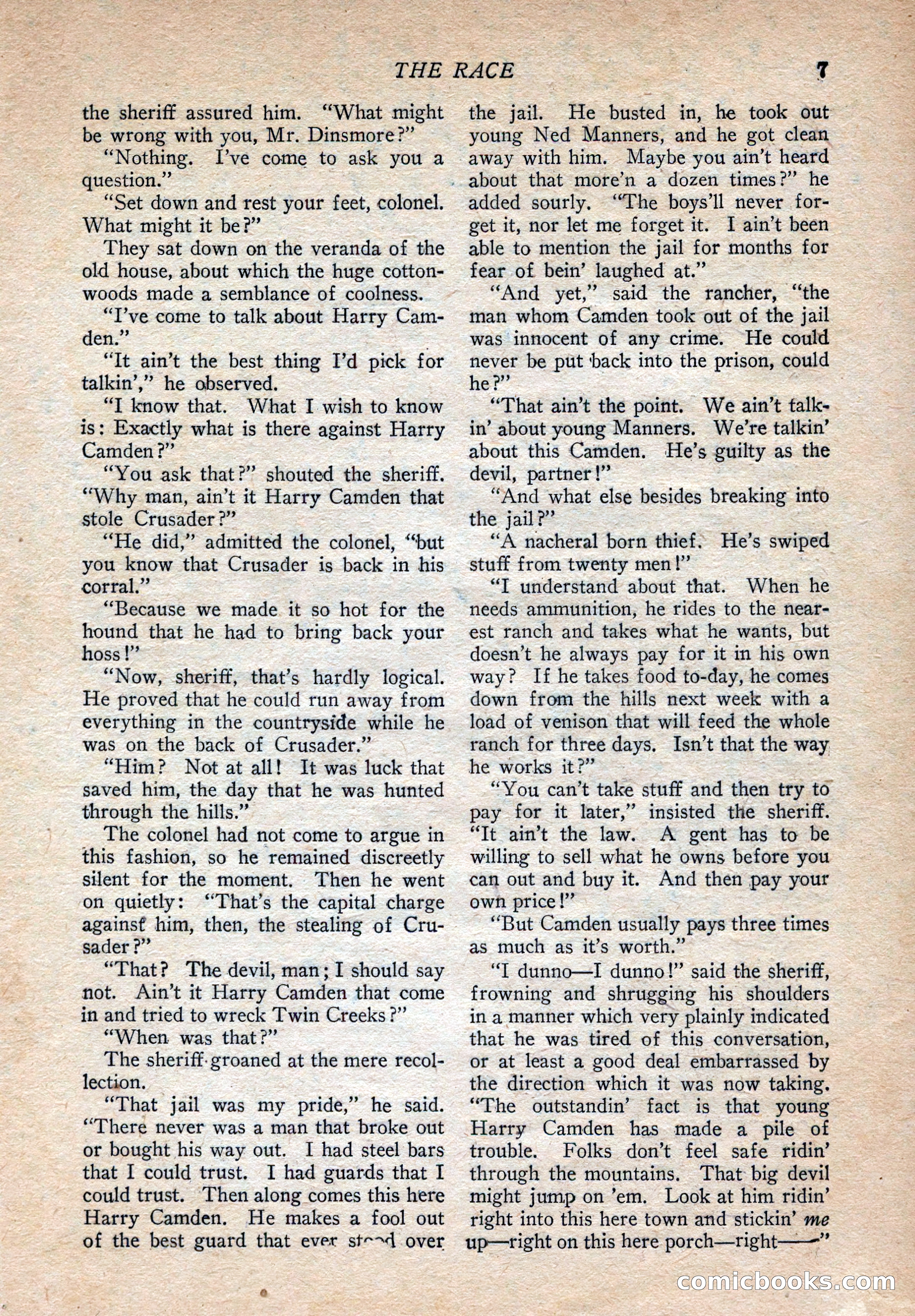 Western Story Magazine, August 9, 1924 — page 9 of 148