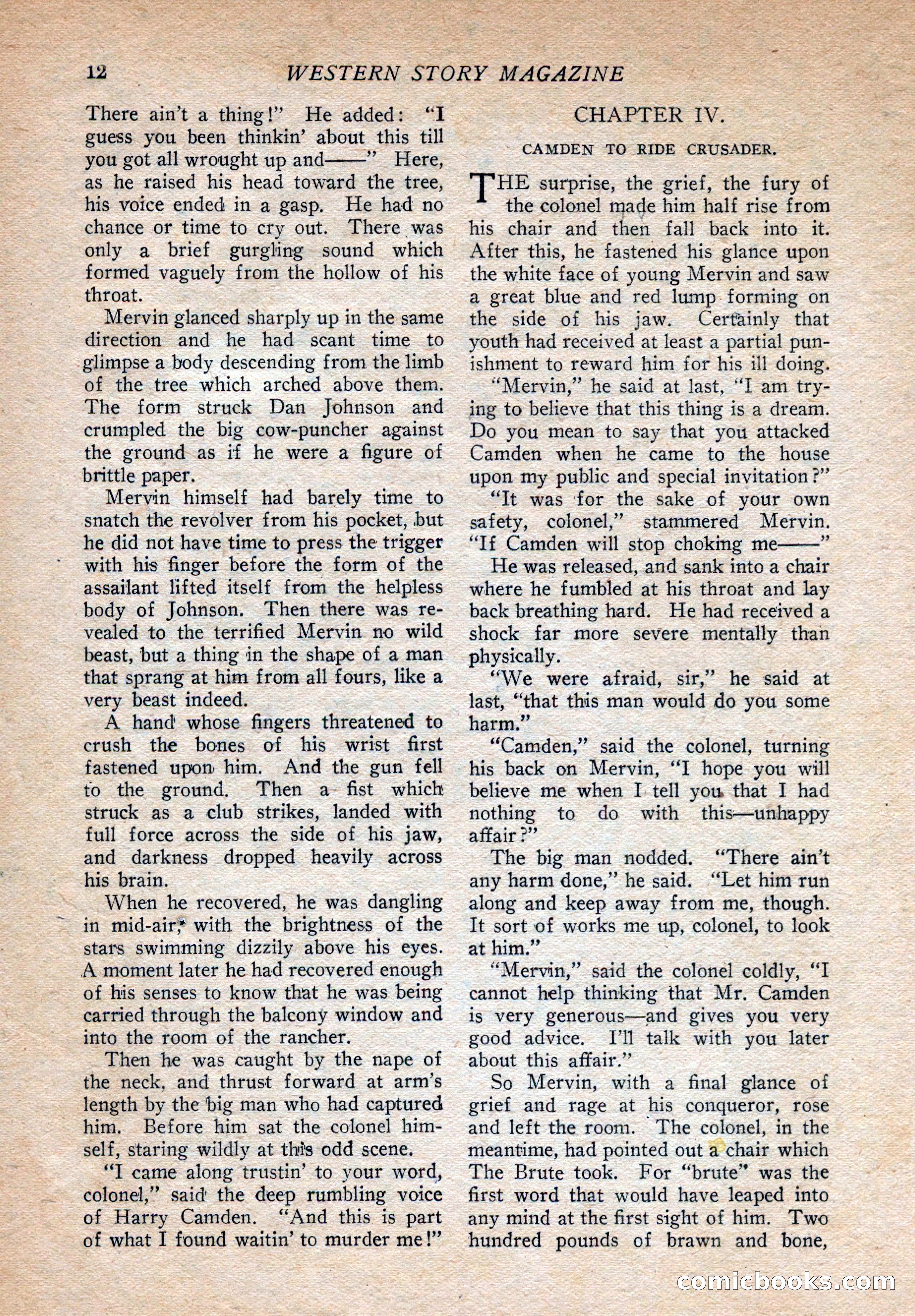 Western Story Magazine, August 9, 1924 — page 14 of 148