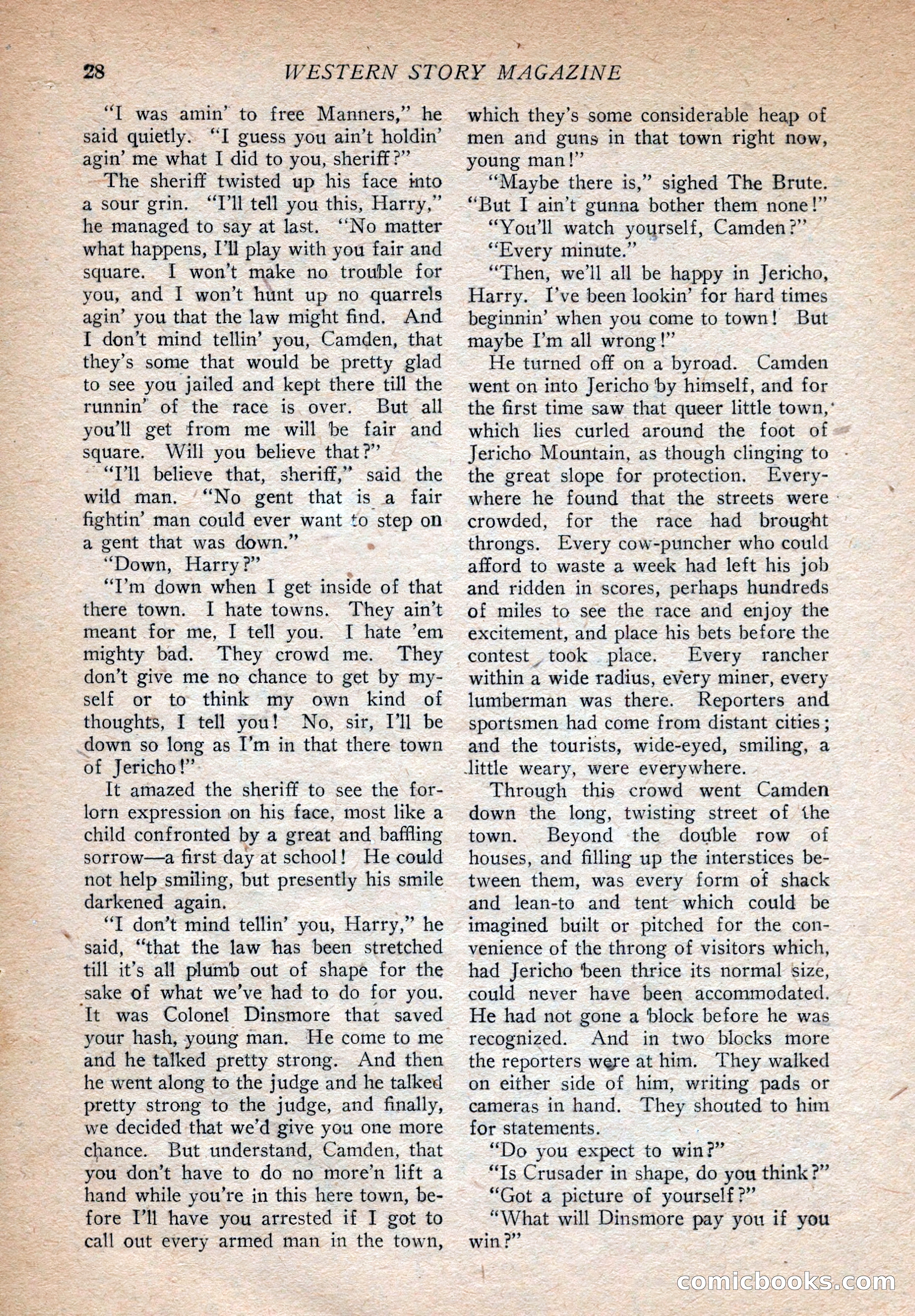 Western Story Magazine, August 9, 1924 — page 30 of 148