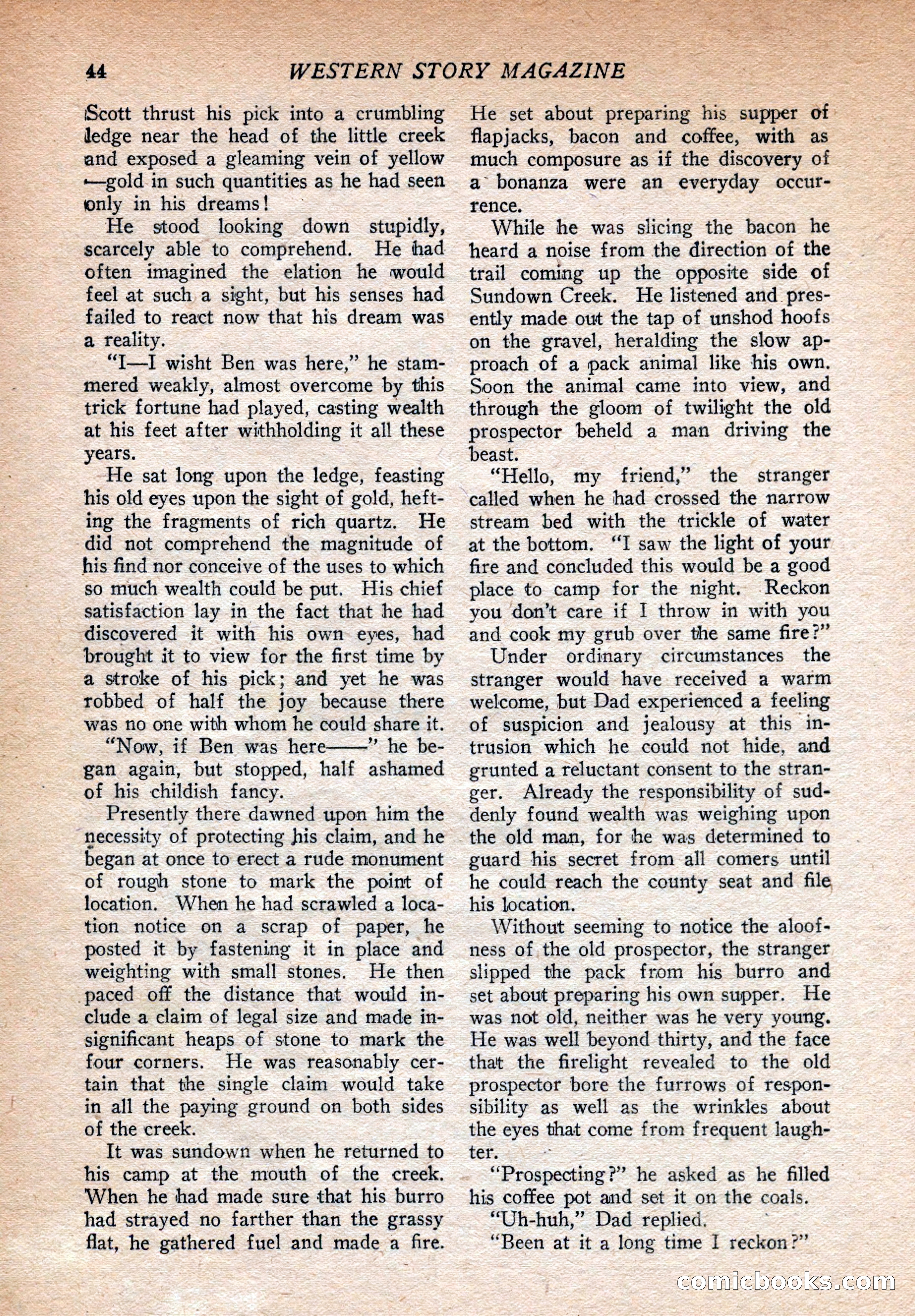 Western Story Magazine, August 9, 1924 — page 46 of 148