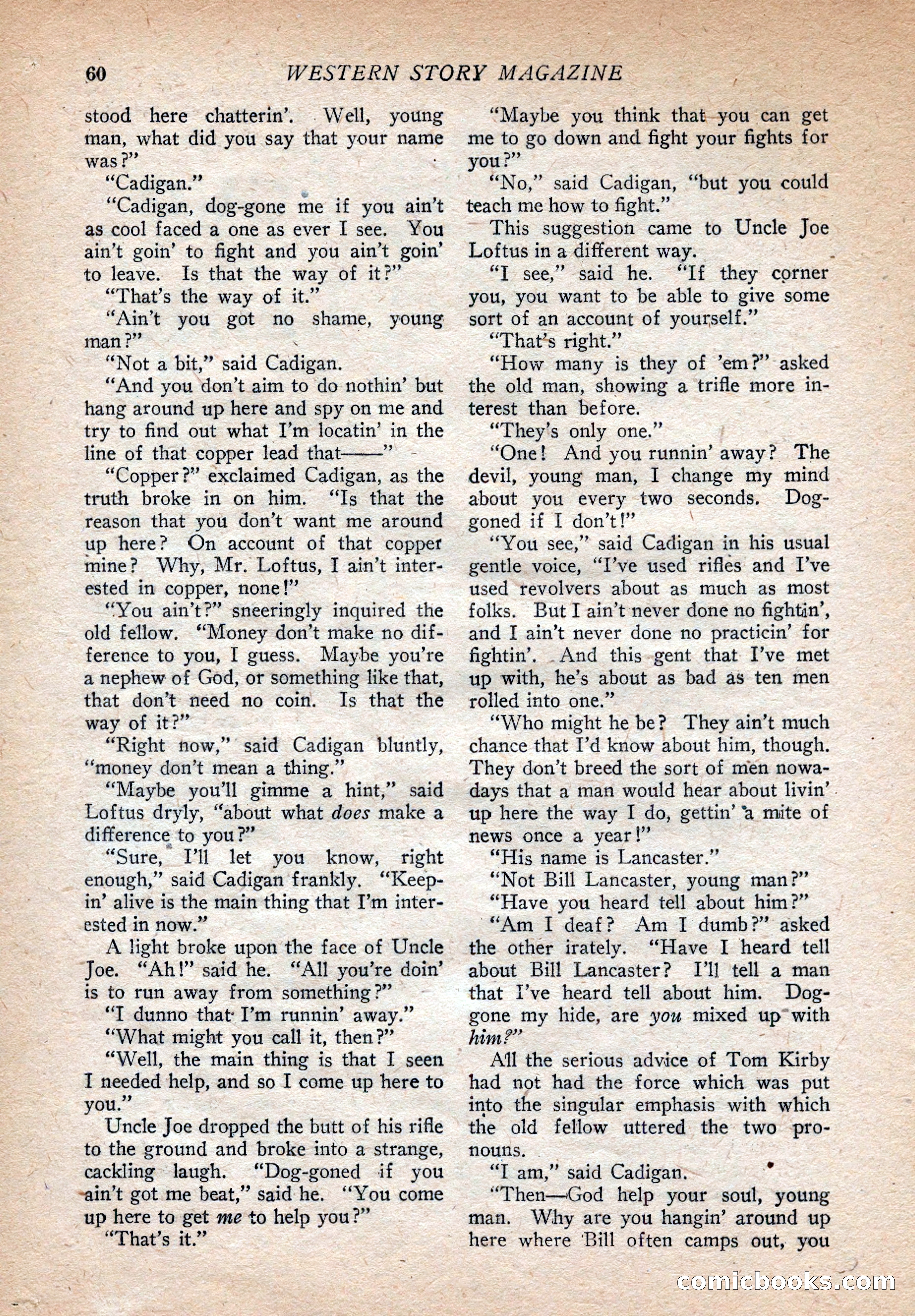 Western Story Magazine, August 9, 1924 — page 62 of 148