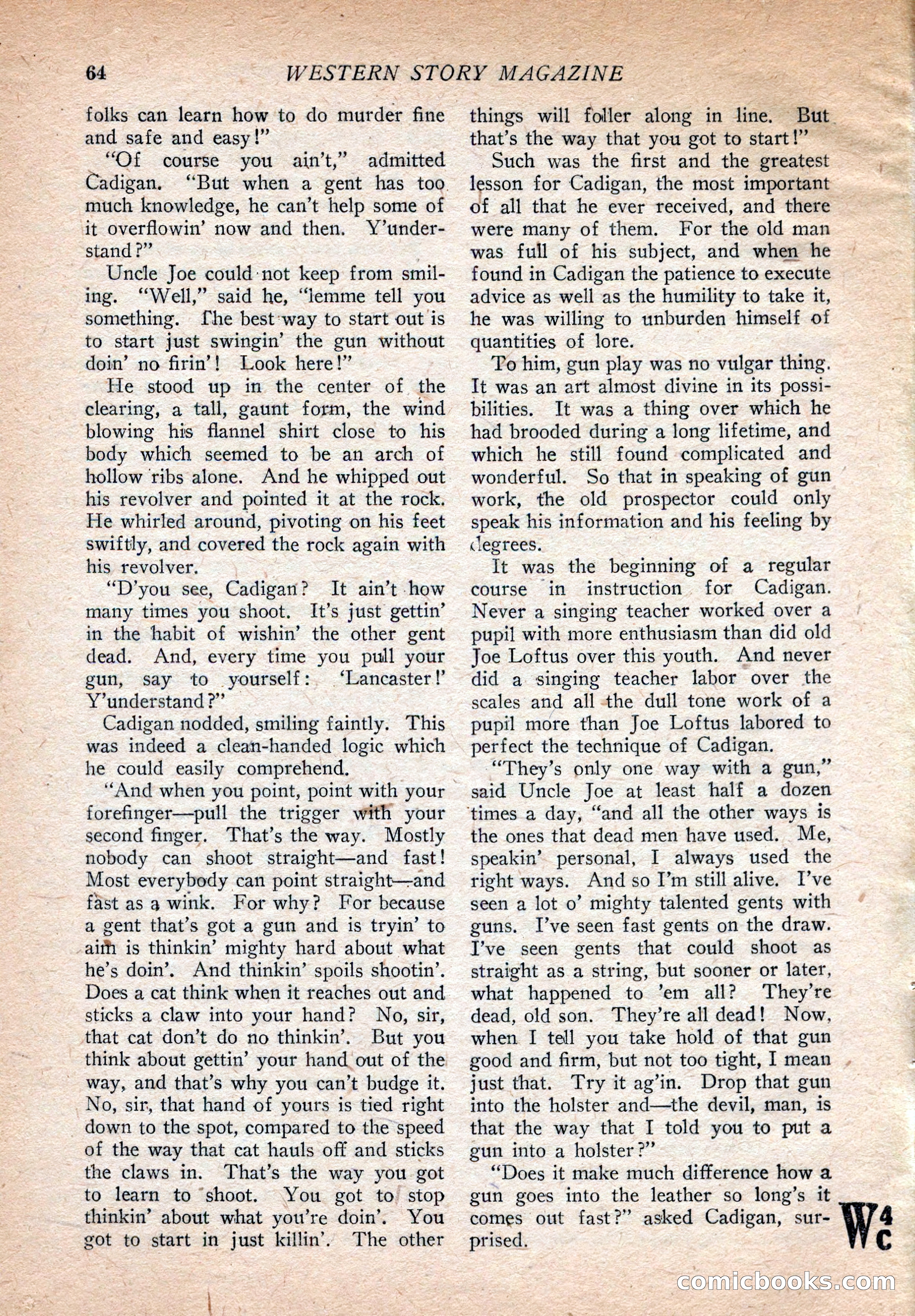 Western Story Magazine, August 9, 1924 — page 66 of 148
