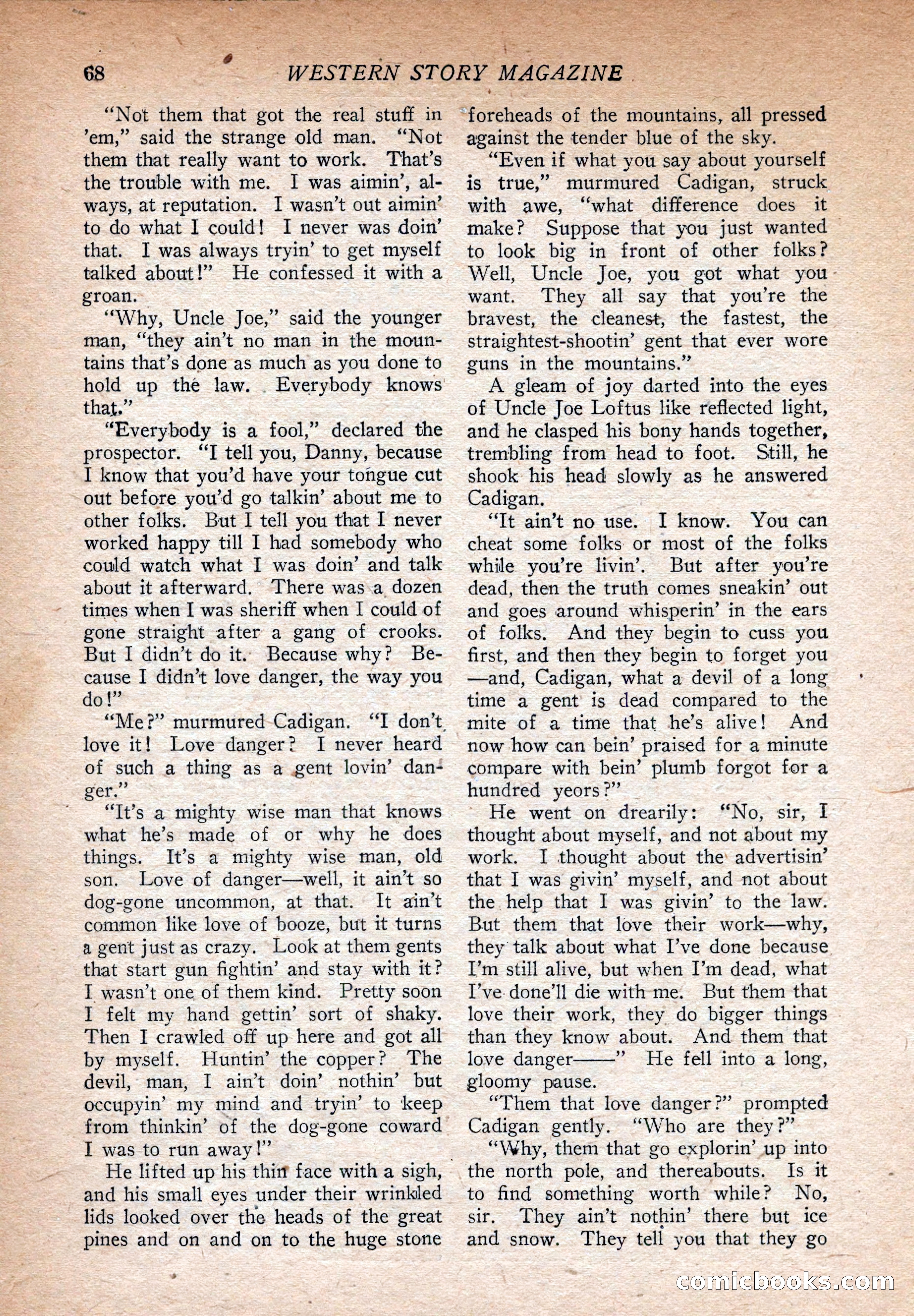 Western Story Magazine, August 9, 1924 — page 70 of 148