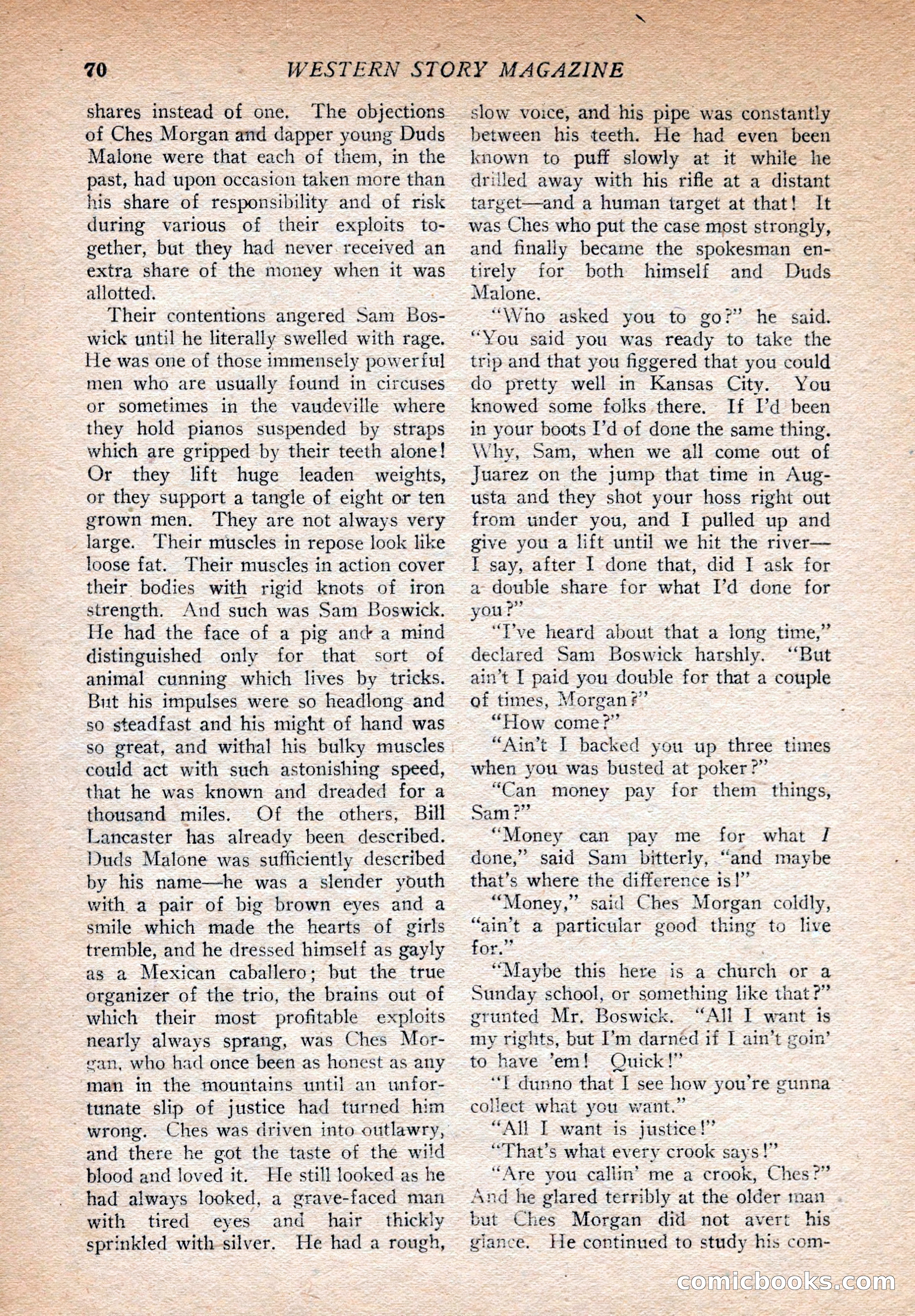 Western Story Magazine, August 9, 1924 — page 72 of 148