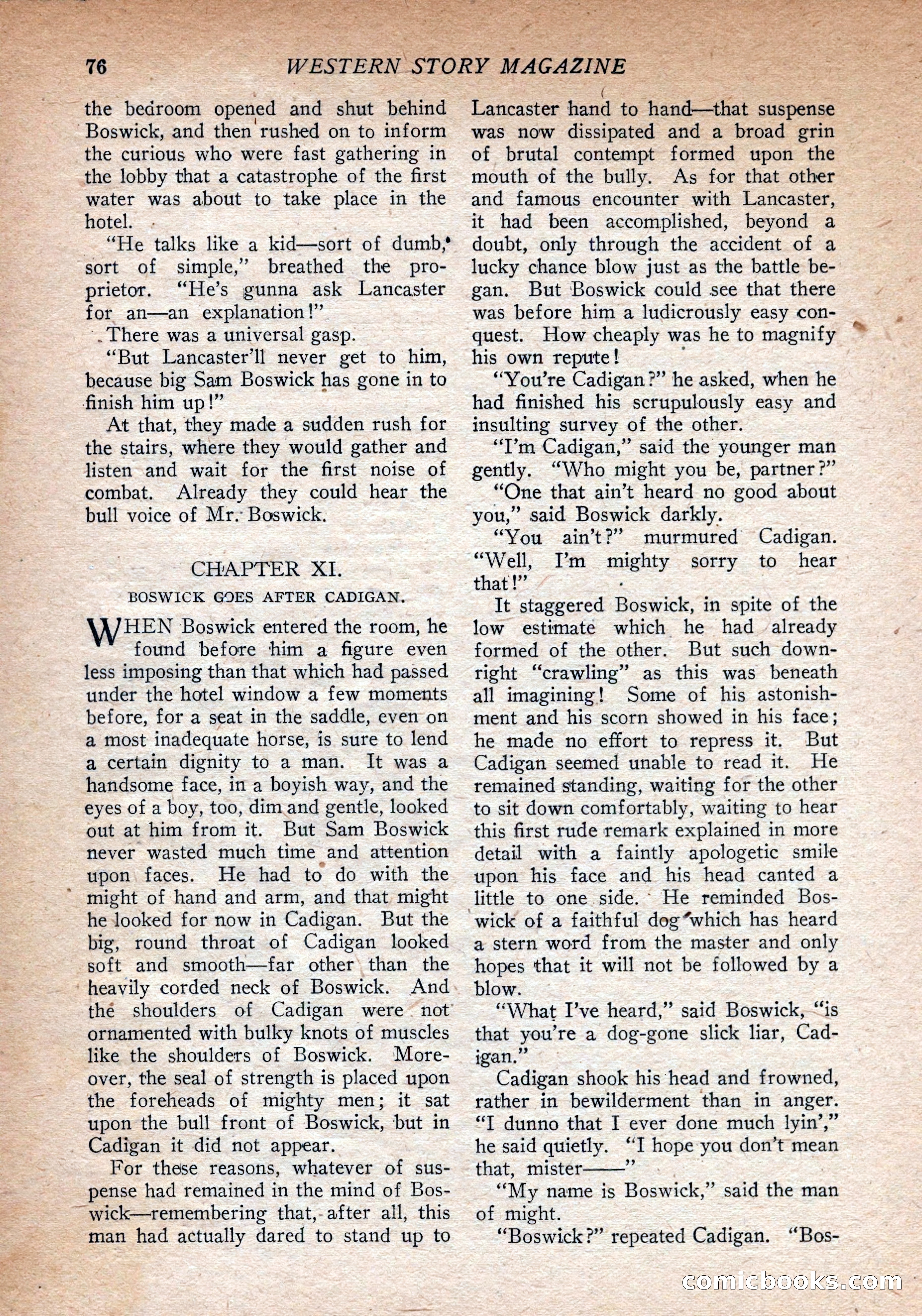 Western Story Magazine, August 9, 1924 — page 78 of 148