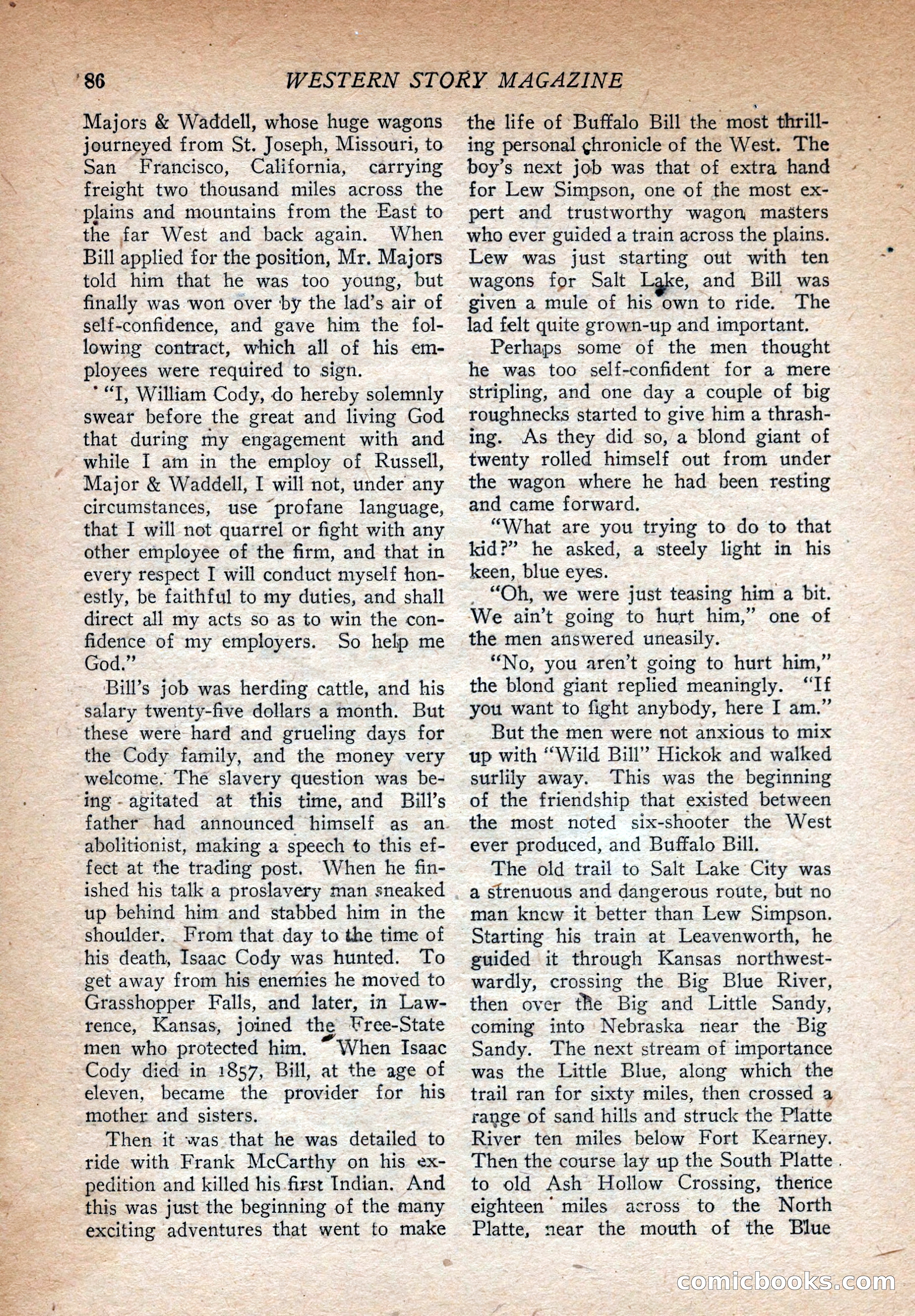 Western Story Magazine, August 9, 1924 — page 88 of 148