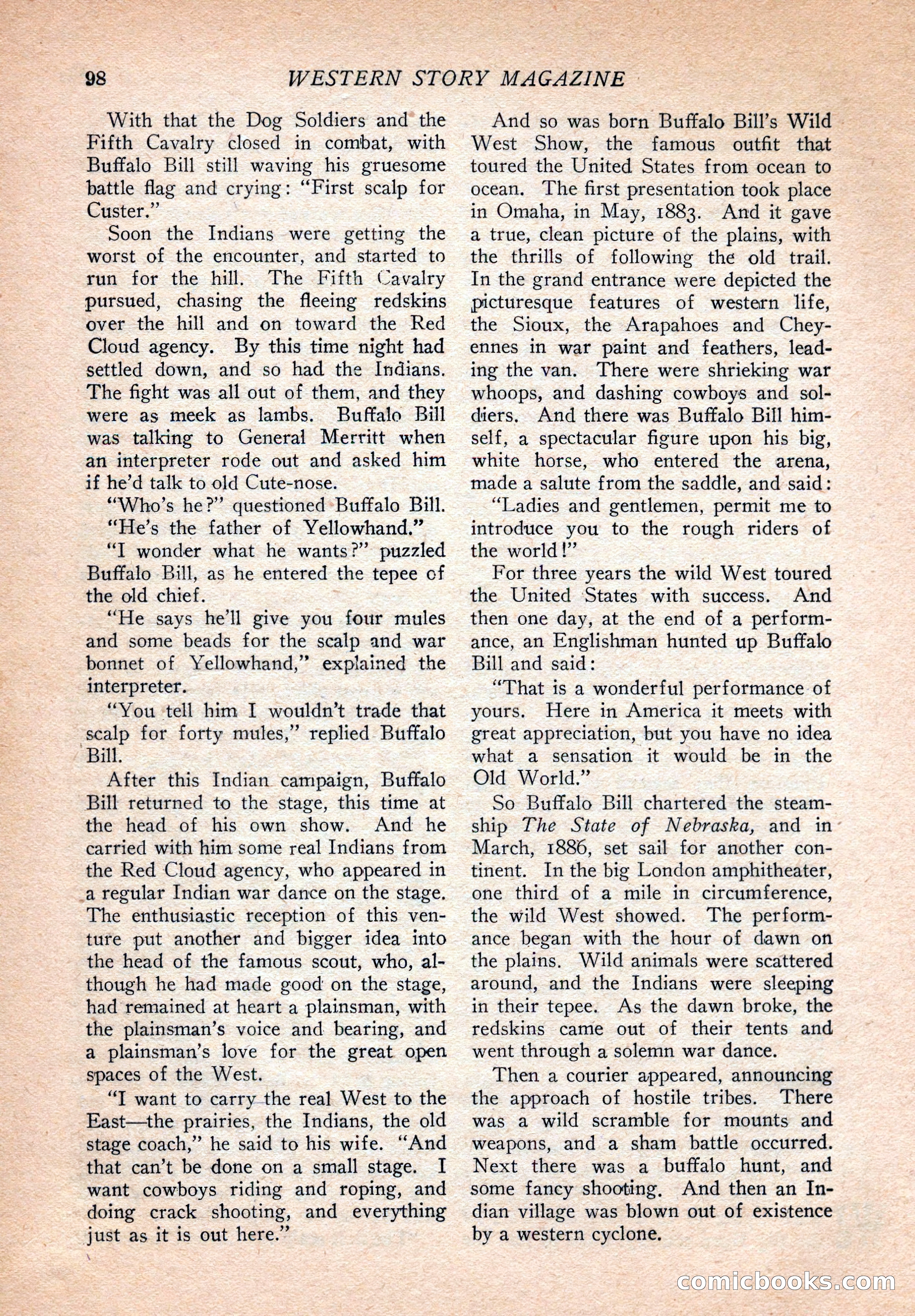 Western Story Magazine, August 9, 1924 — page 100 of 148