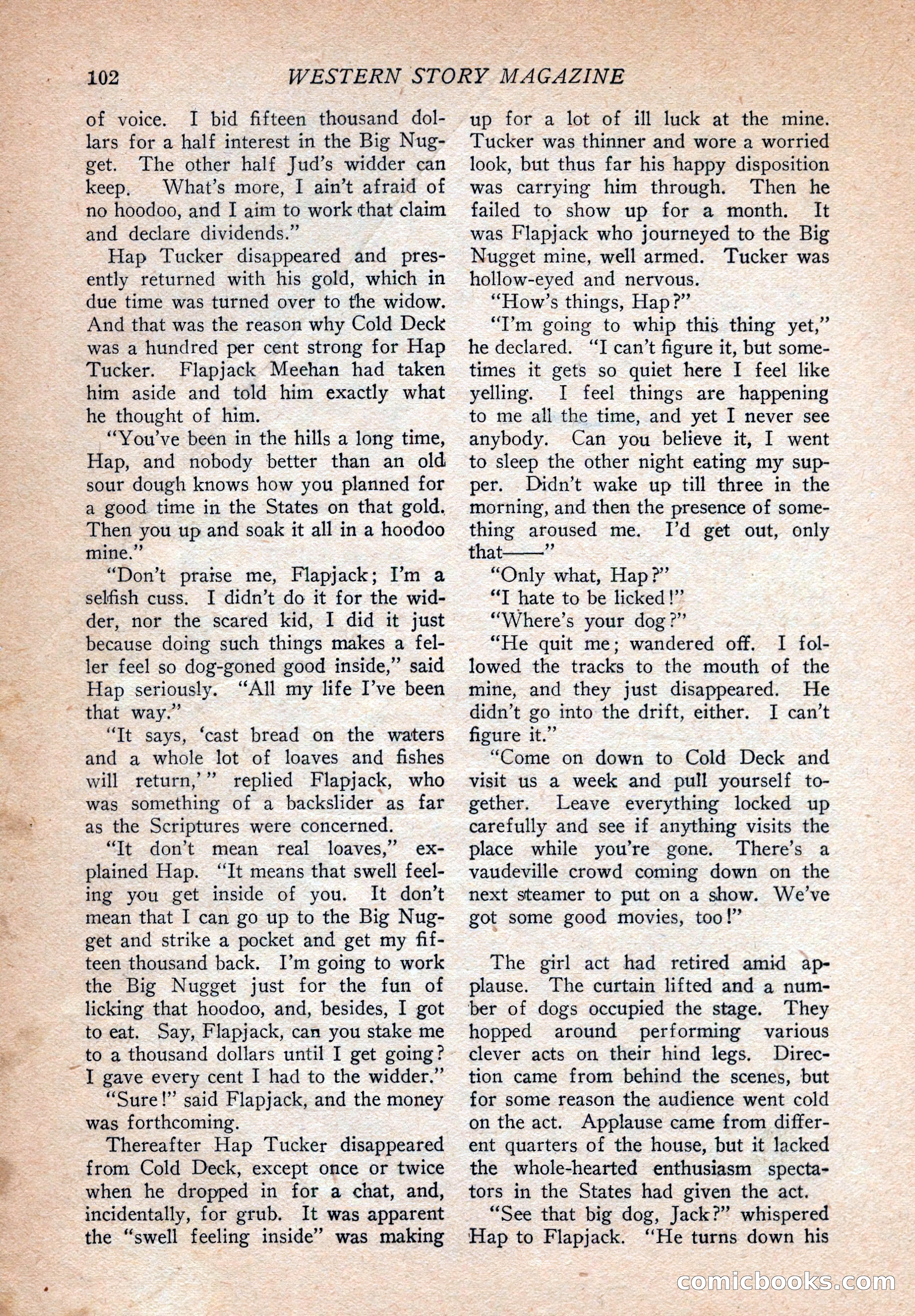 Western Story Magazine, August 9, 1924 — page 104 of 148