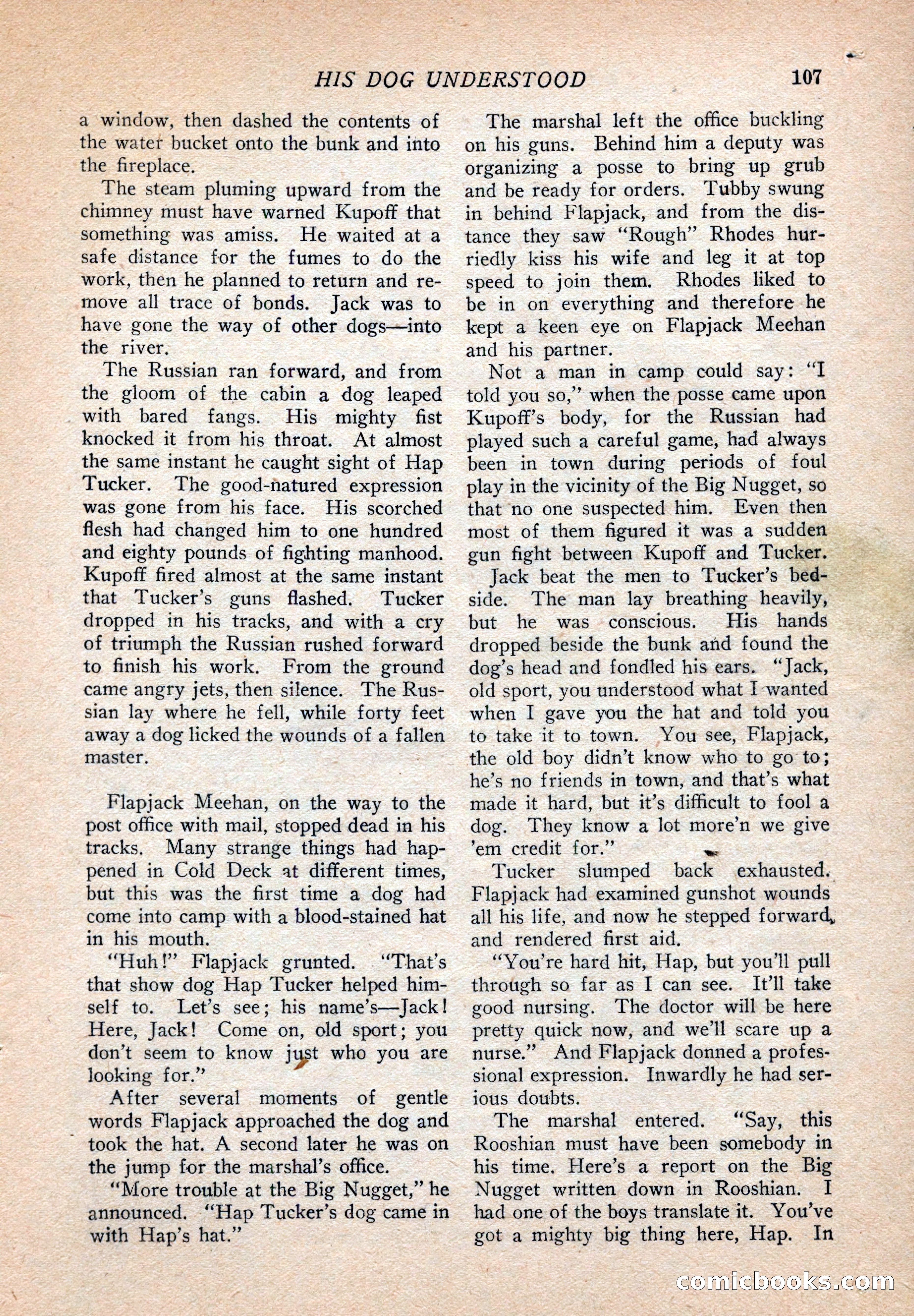 Western Story Magazine, August 9, 1924 — page 109 of 148