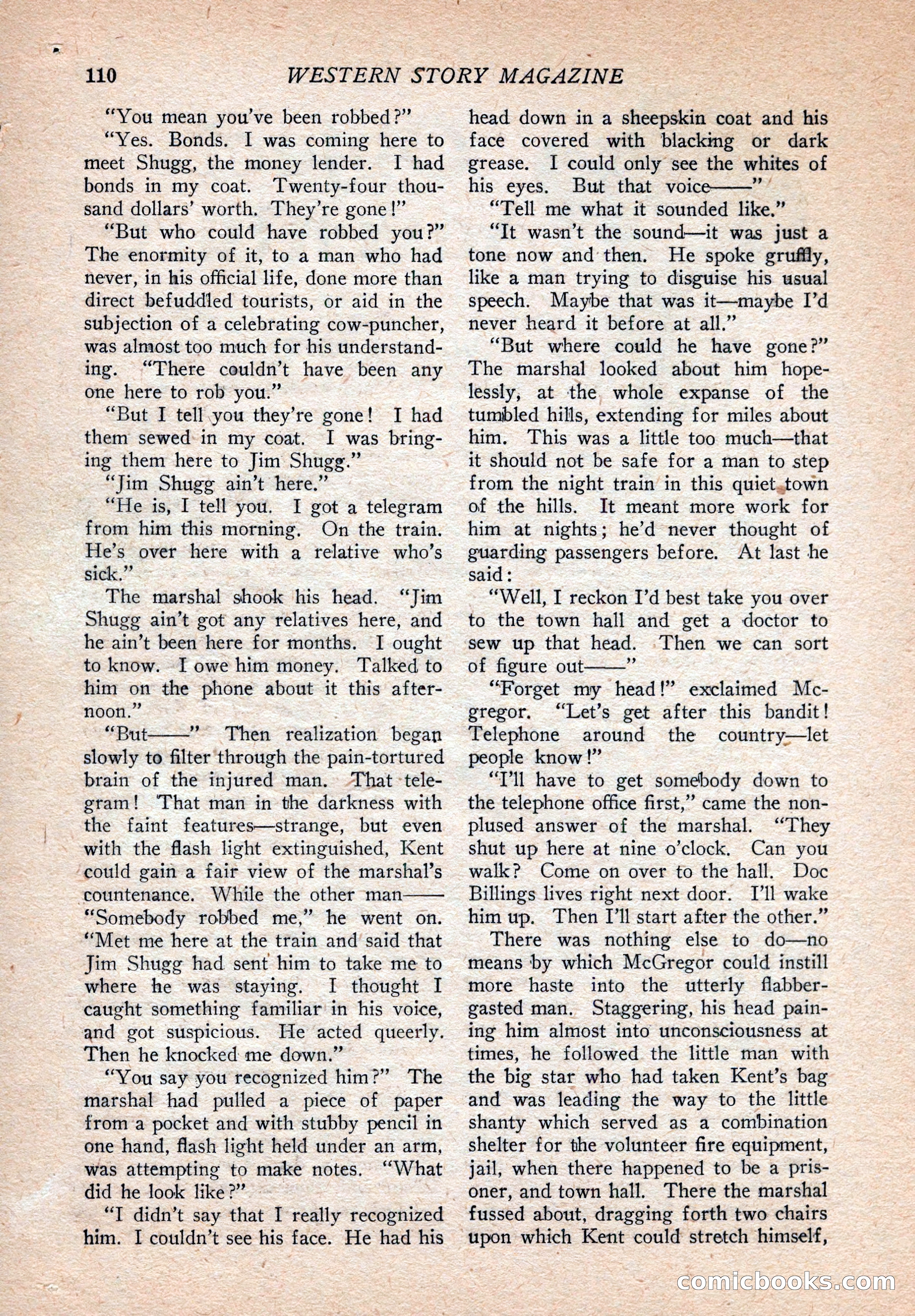Western Story Magazine, August 9, 1924 — page 112 of 148