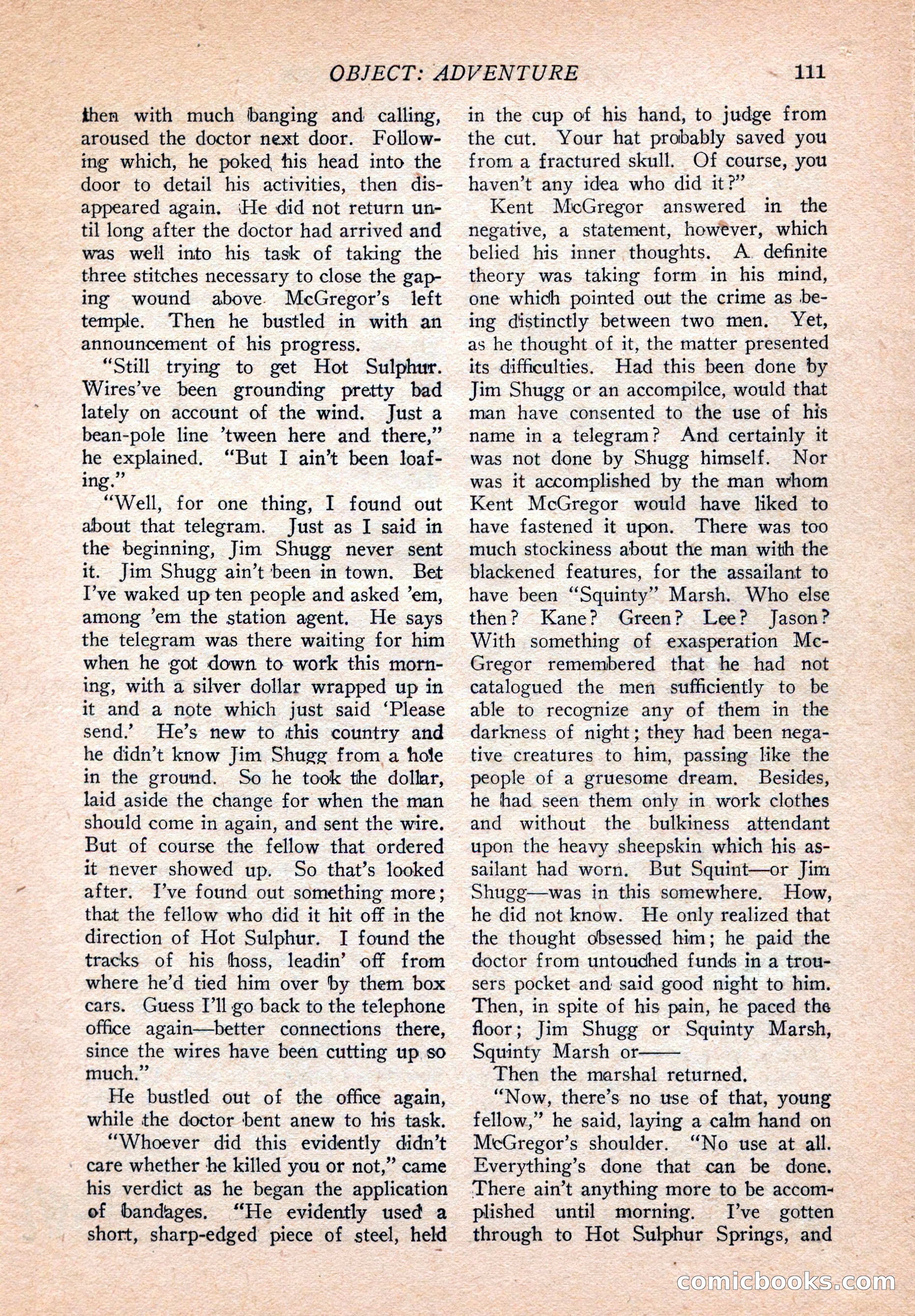 Western Story Magazine, August 9, 1924 — page 113 of 148