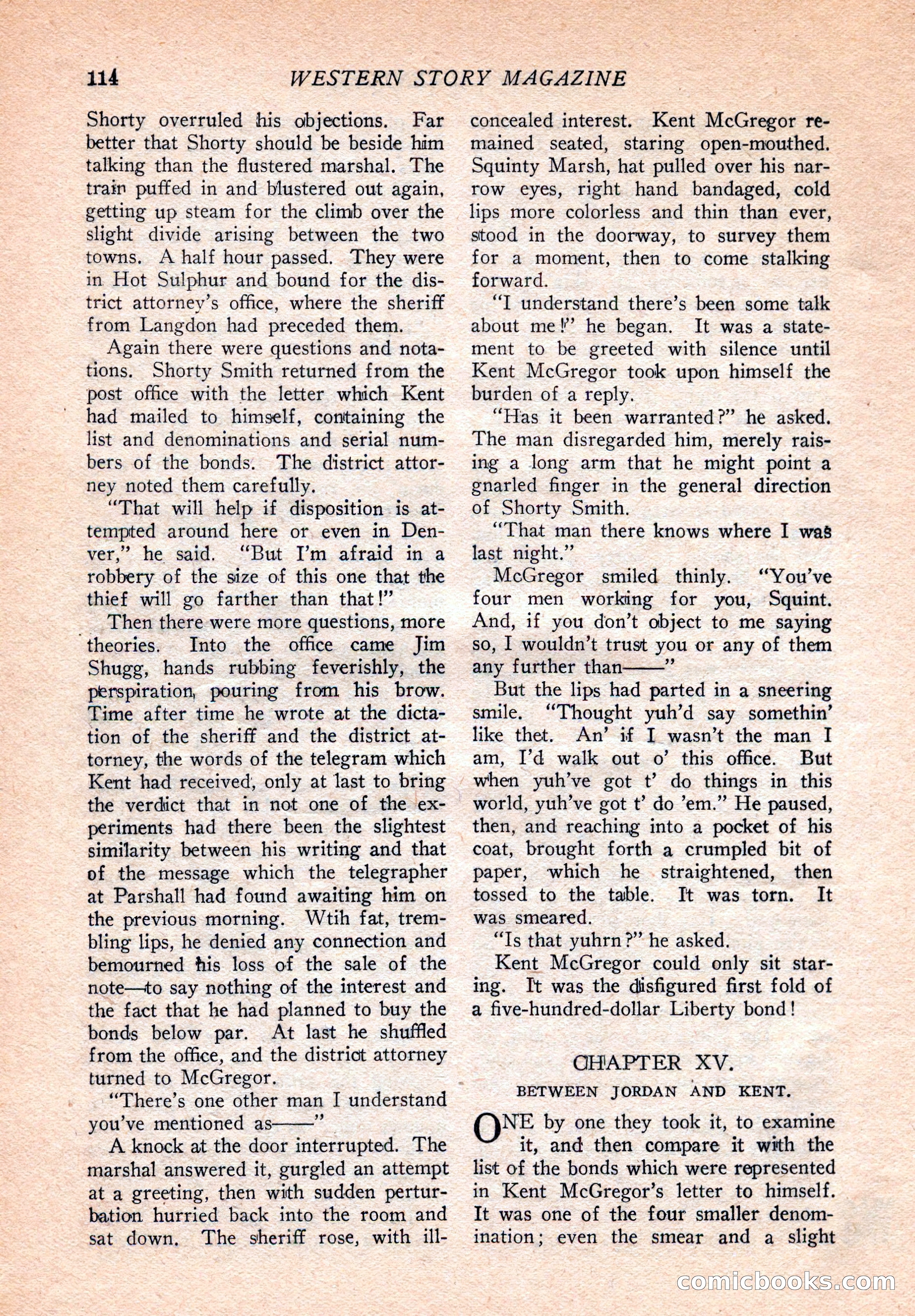 Western Story Magazine, August 9, 1924 — page 116 of 148