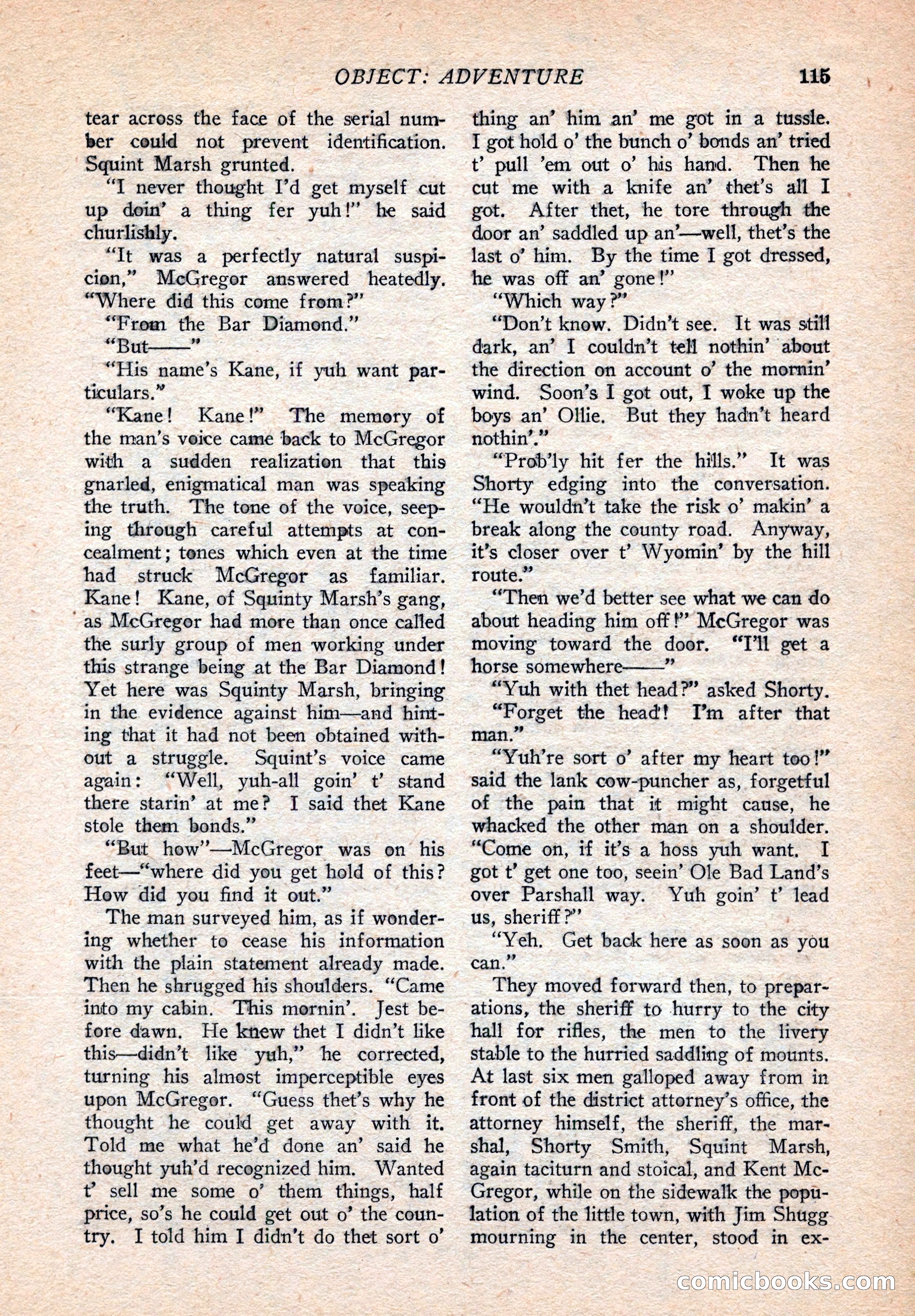 Western Story Magazine, August 9, 1924 — page 117 of 148