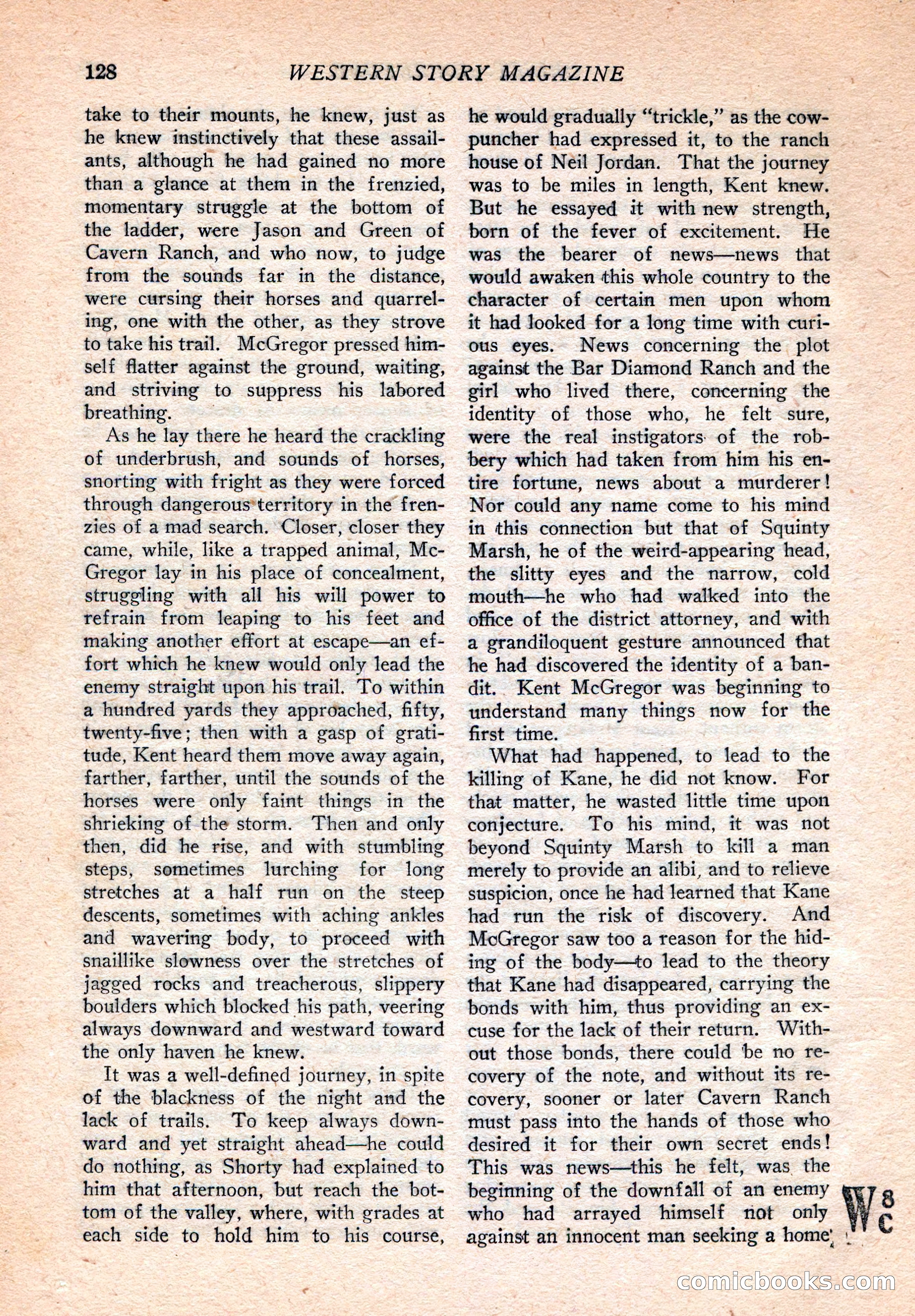 Western Story Magazine, August 9, 1924 — page 130 of 148