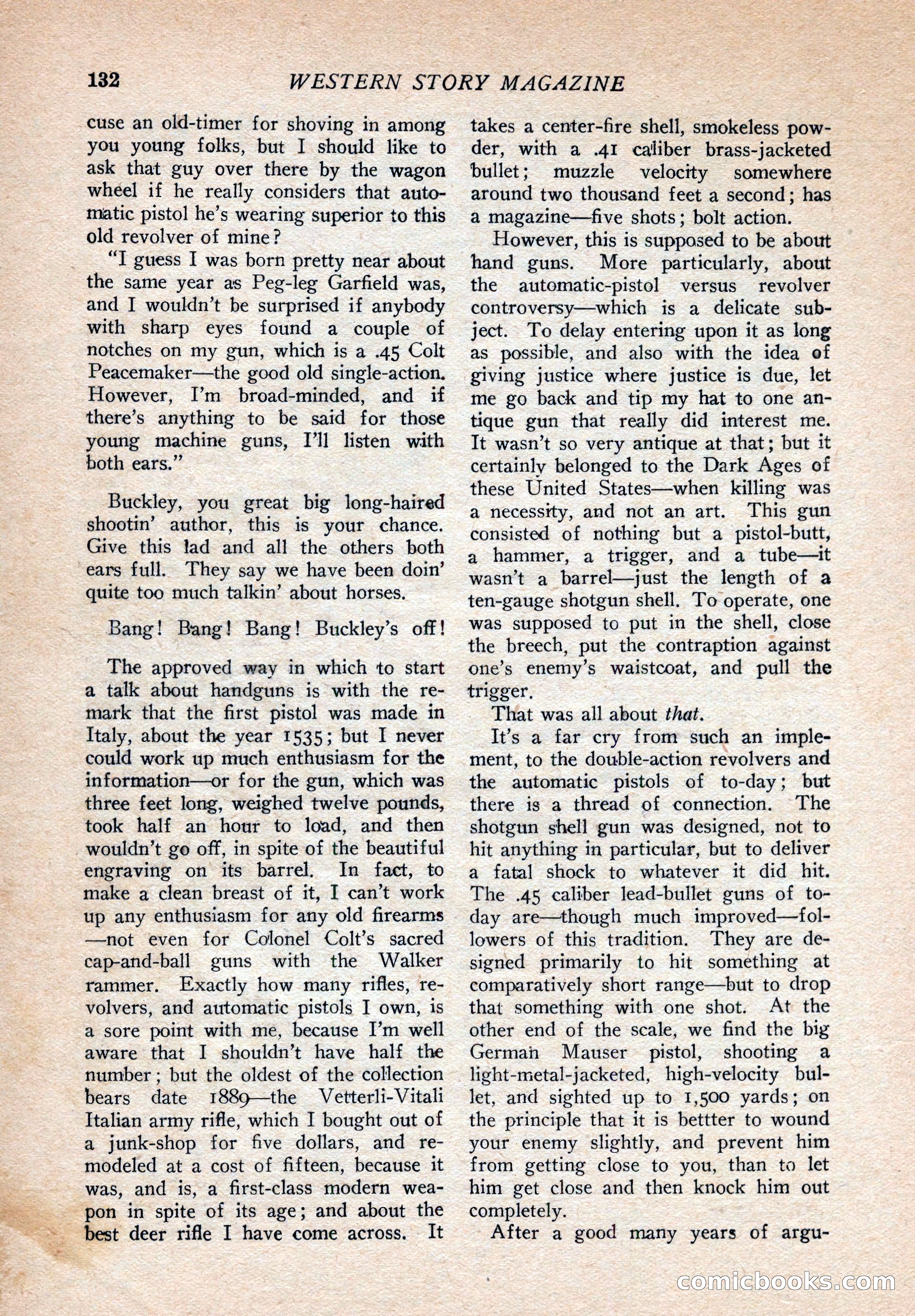 Western Story Magazine, August 9, 1924 — page 134 of 148