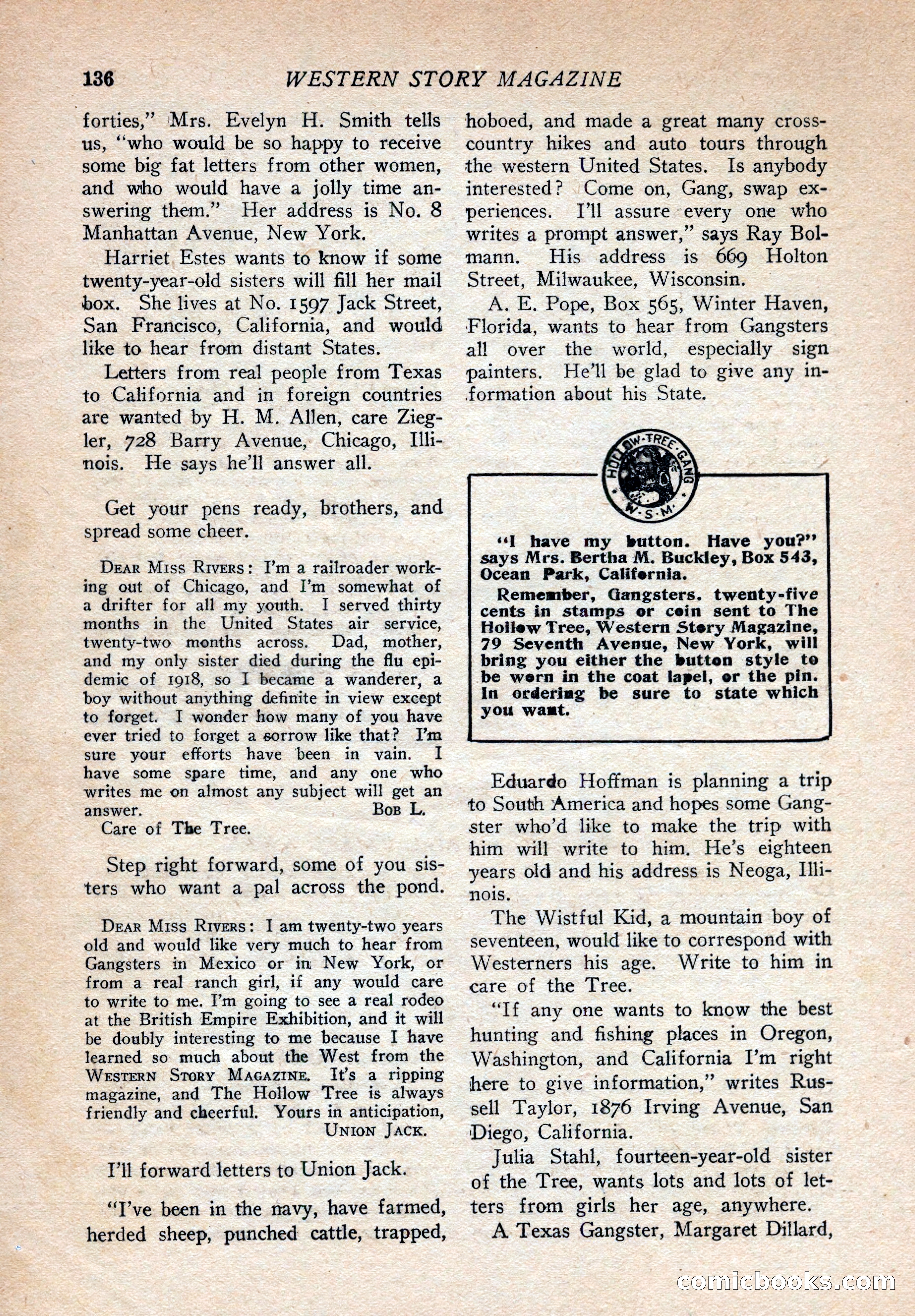 Western Story Magazine, August 9, 1924 — page 138 of 148