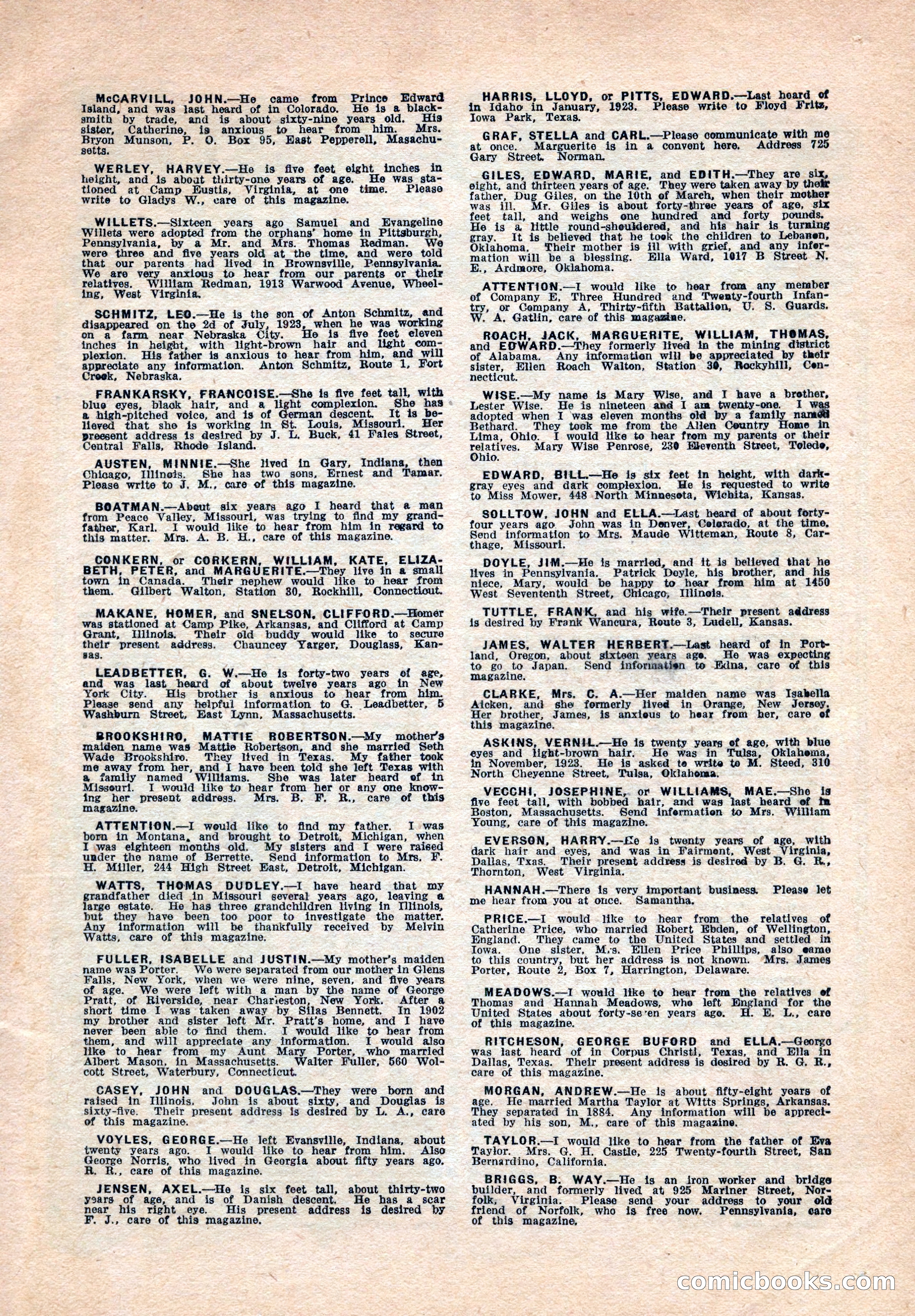Western Story Magazine, August 9, 1924 — page 145 of 148
