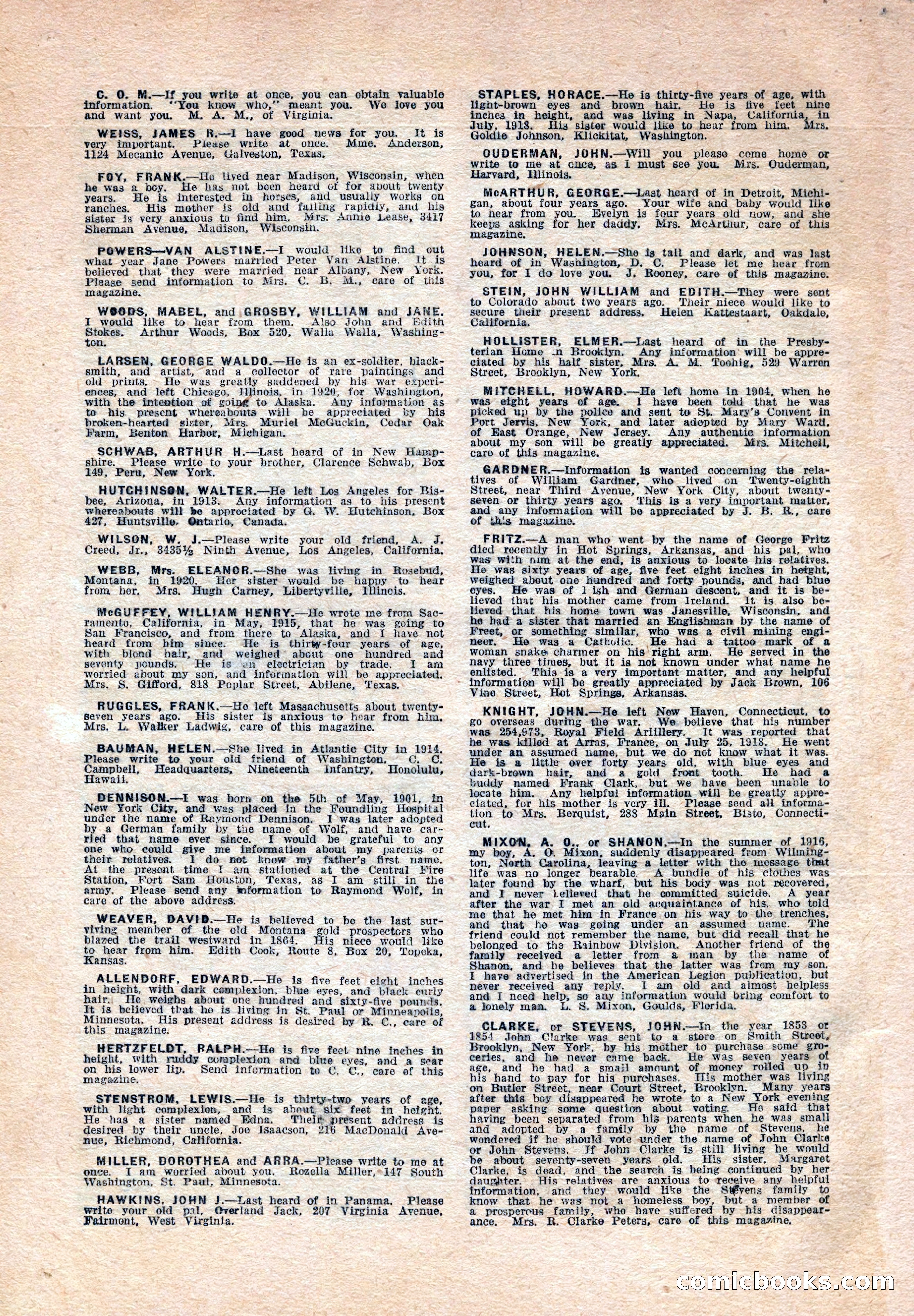 Western Story Magazine, August 9, 1924 — page 146 of 148