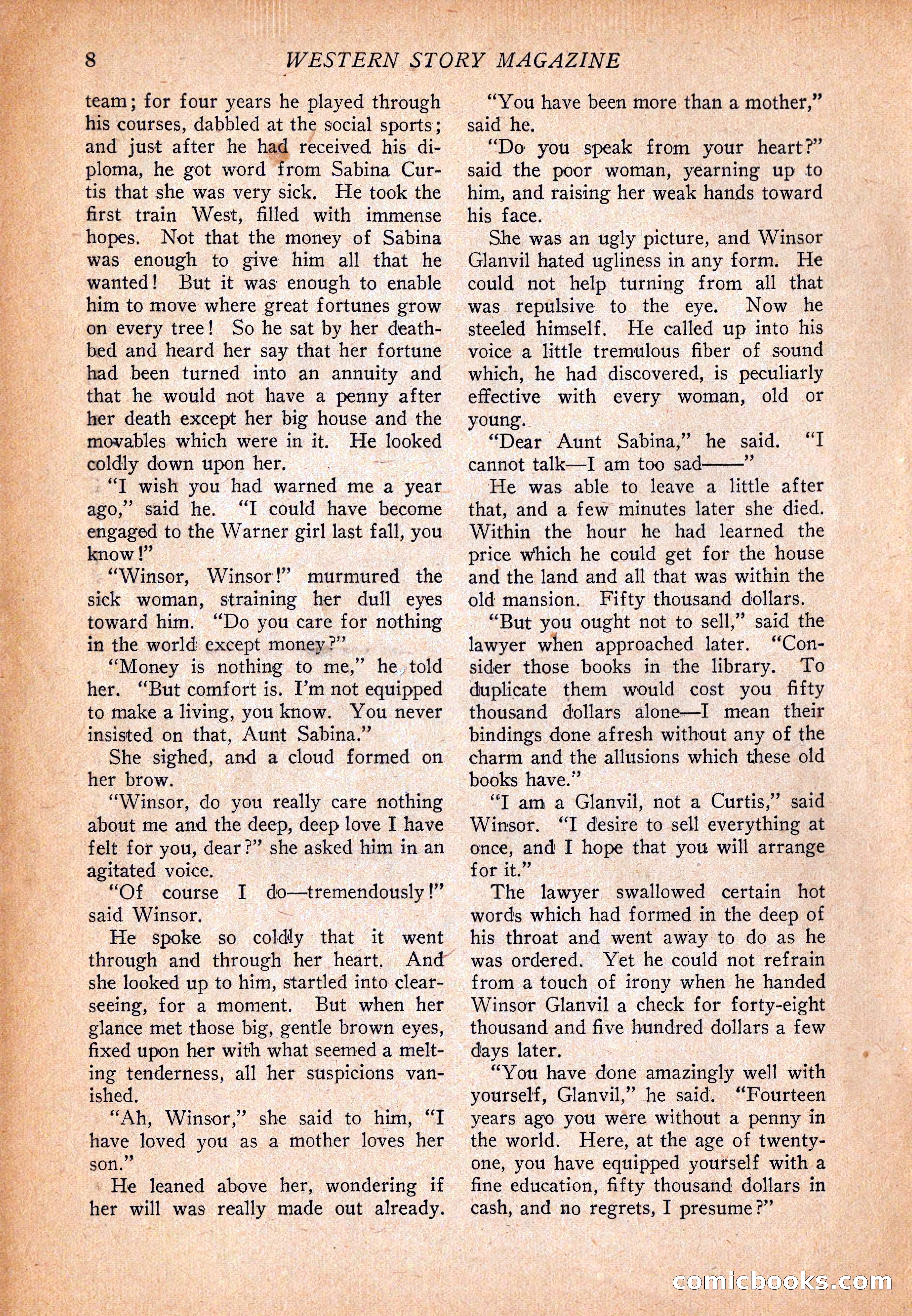Western Story Magazine, December 13, 1924 — page 10 of 146