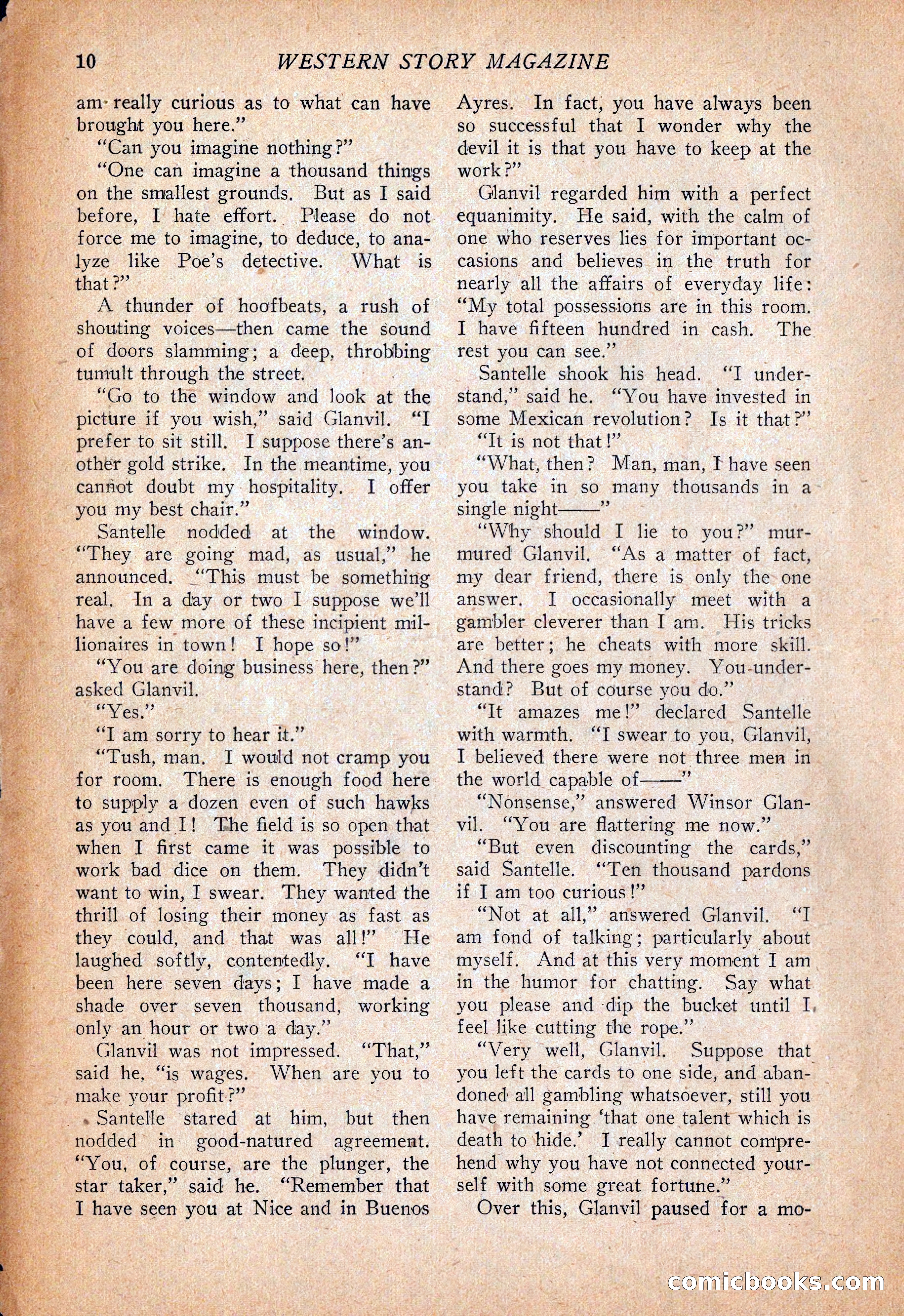 Western Story Magazine, December 13, 1924 — page 12 of 146